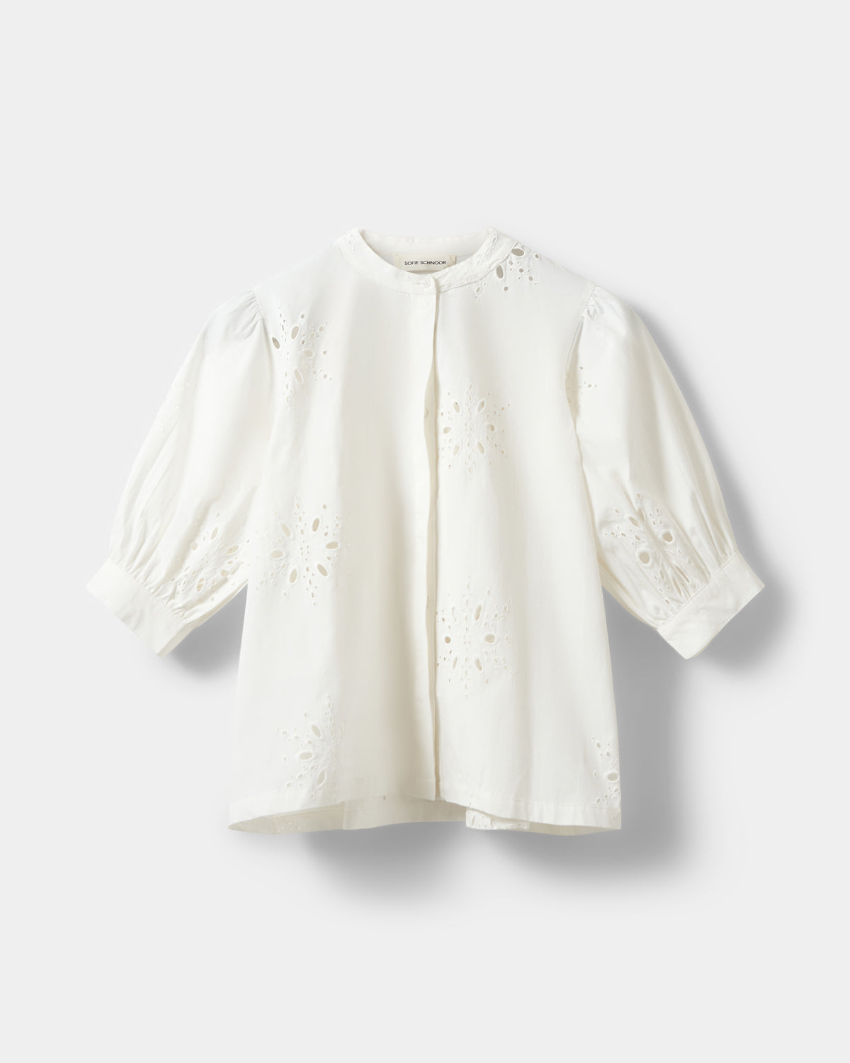 Sofie Schnoor WOMEN ALESSIASW BRODERET ANGLAISE SKJORTE Skjorte 0124 Snow white