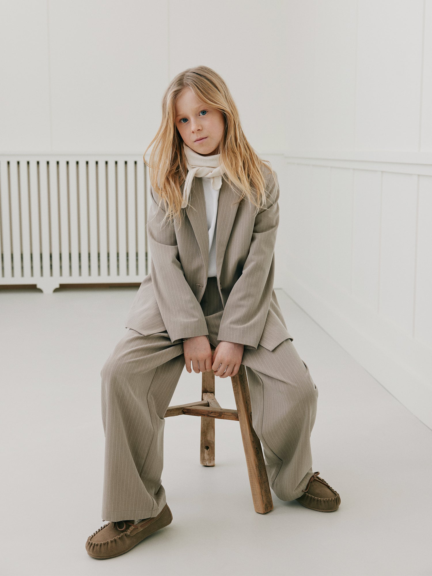 Sofie Schnoor YOUNG ALFIASY BLAZER Blazer 7120 Beige Striped