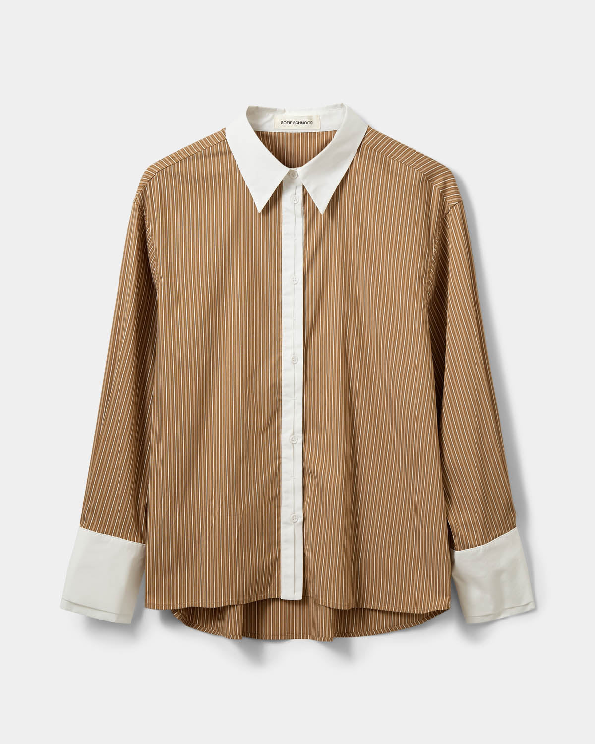 Sofie Schnoor WOMEN ALLISONSW SKJORTE Skjorte 7165 Maple Brown Striped
