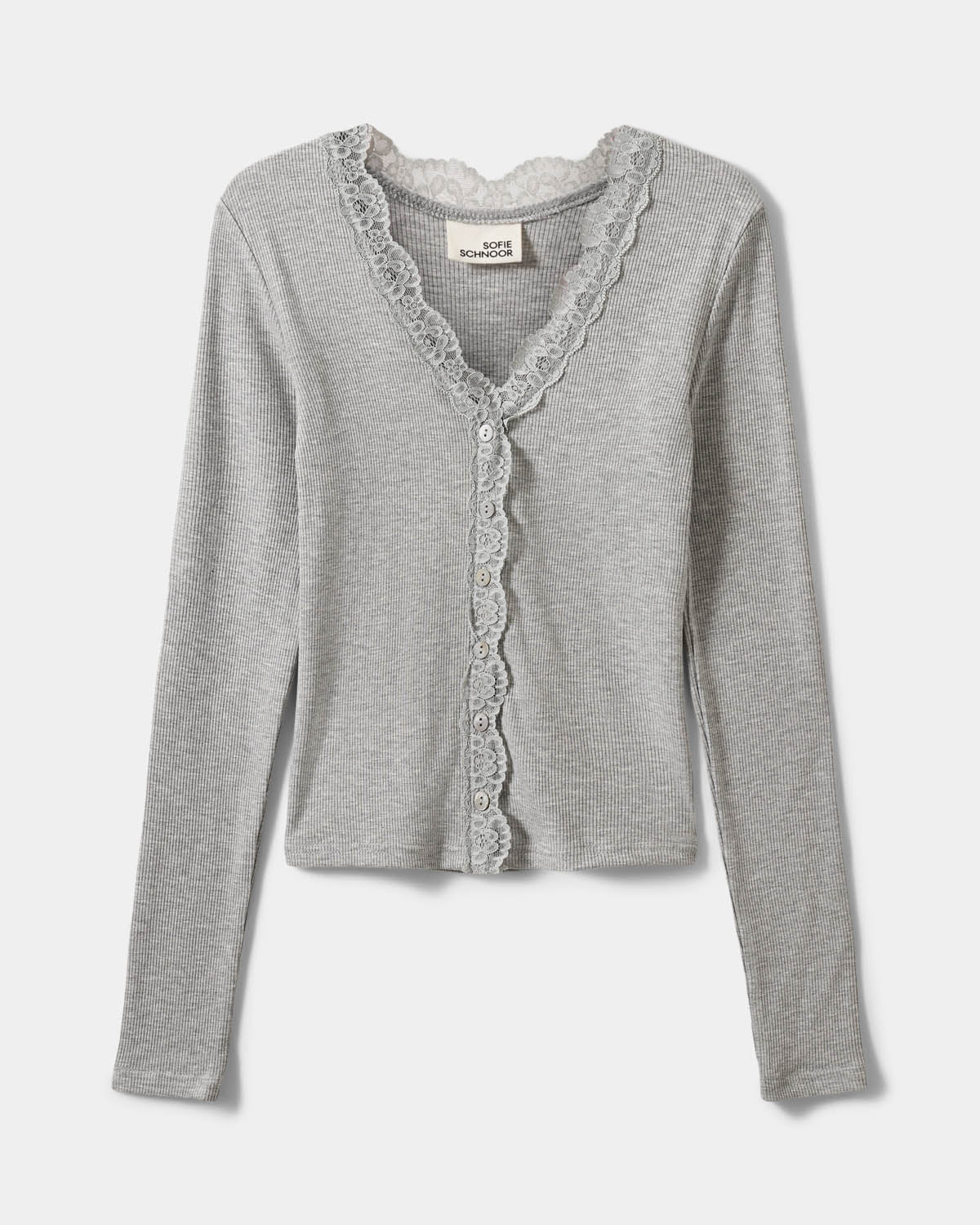 Sofie Schnoor YOUNG ANYIASY CARDIGAN Cardigan 8010 Grey melange
