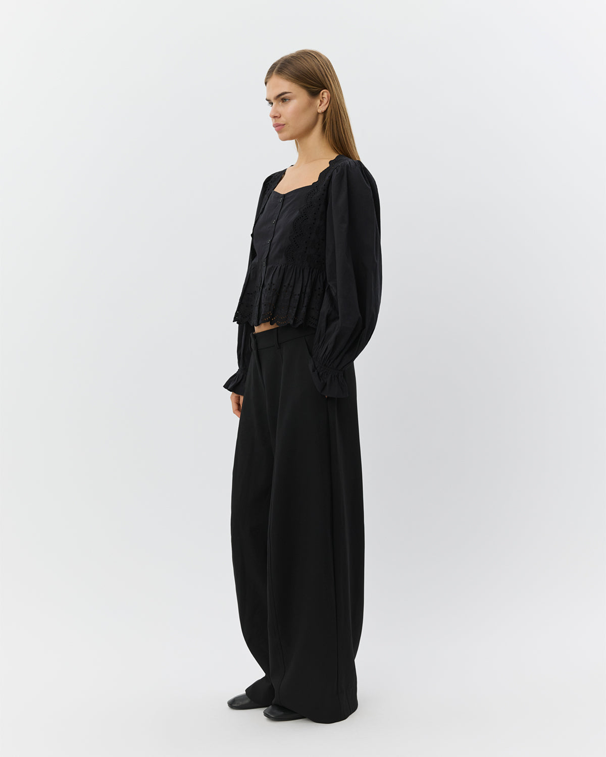 Sofie Schnoor WOMEN ARIASW BRODERET ANGLAISE SKJORTE Skjorte 1000 Black