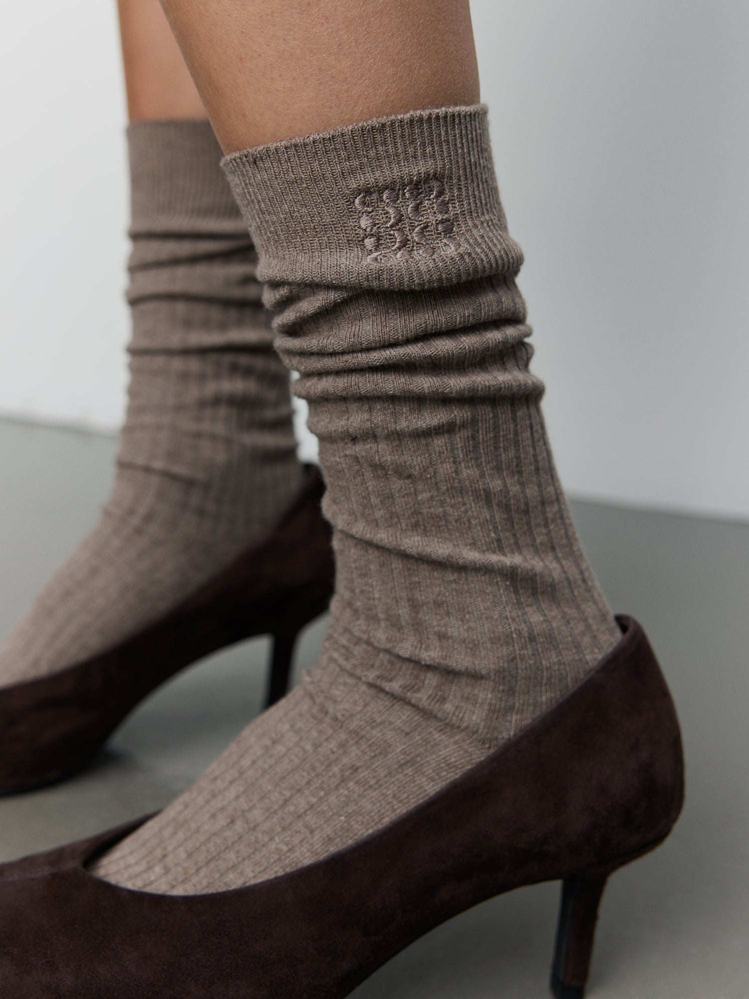 Sofie Schnoor WOMEN BEATHA KNEE SOCK Strømper 7050 Camel Melange