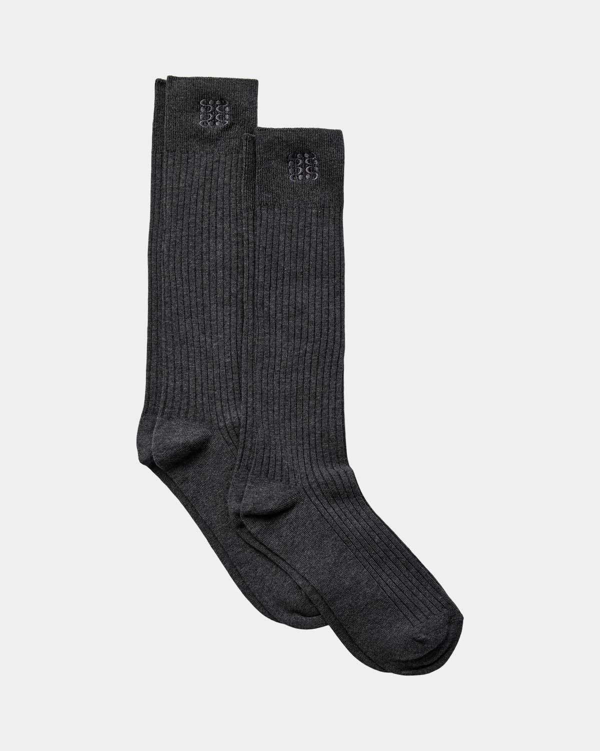 Sofie Schnoor WOMEN BEATHA KNEE SOCK Strømper 8011 Dark grey melange