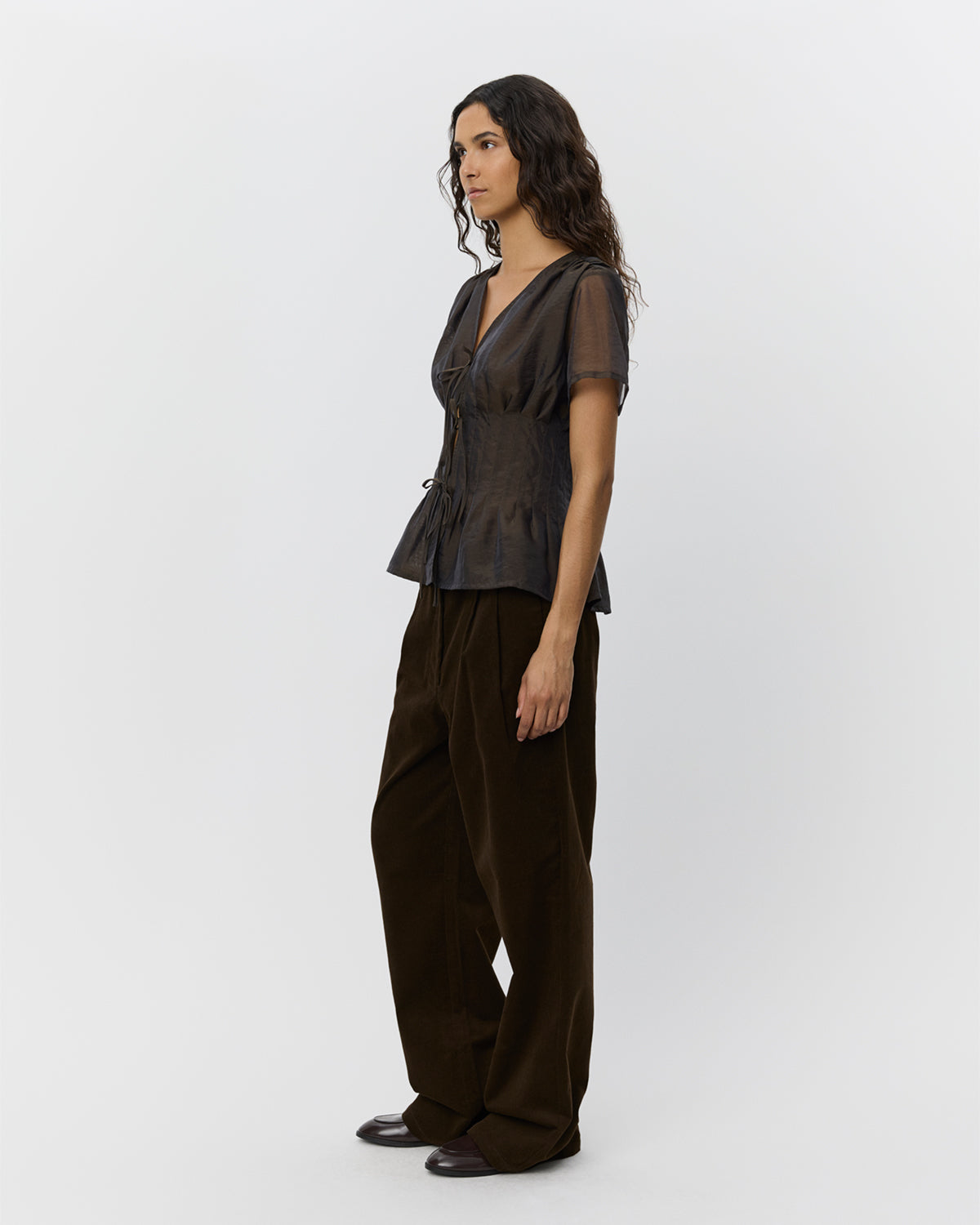 Sofie Schnoor WOMEN CENIASW SKJORTE Skjorte 7025 Dark brown