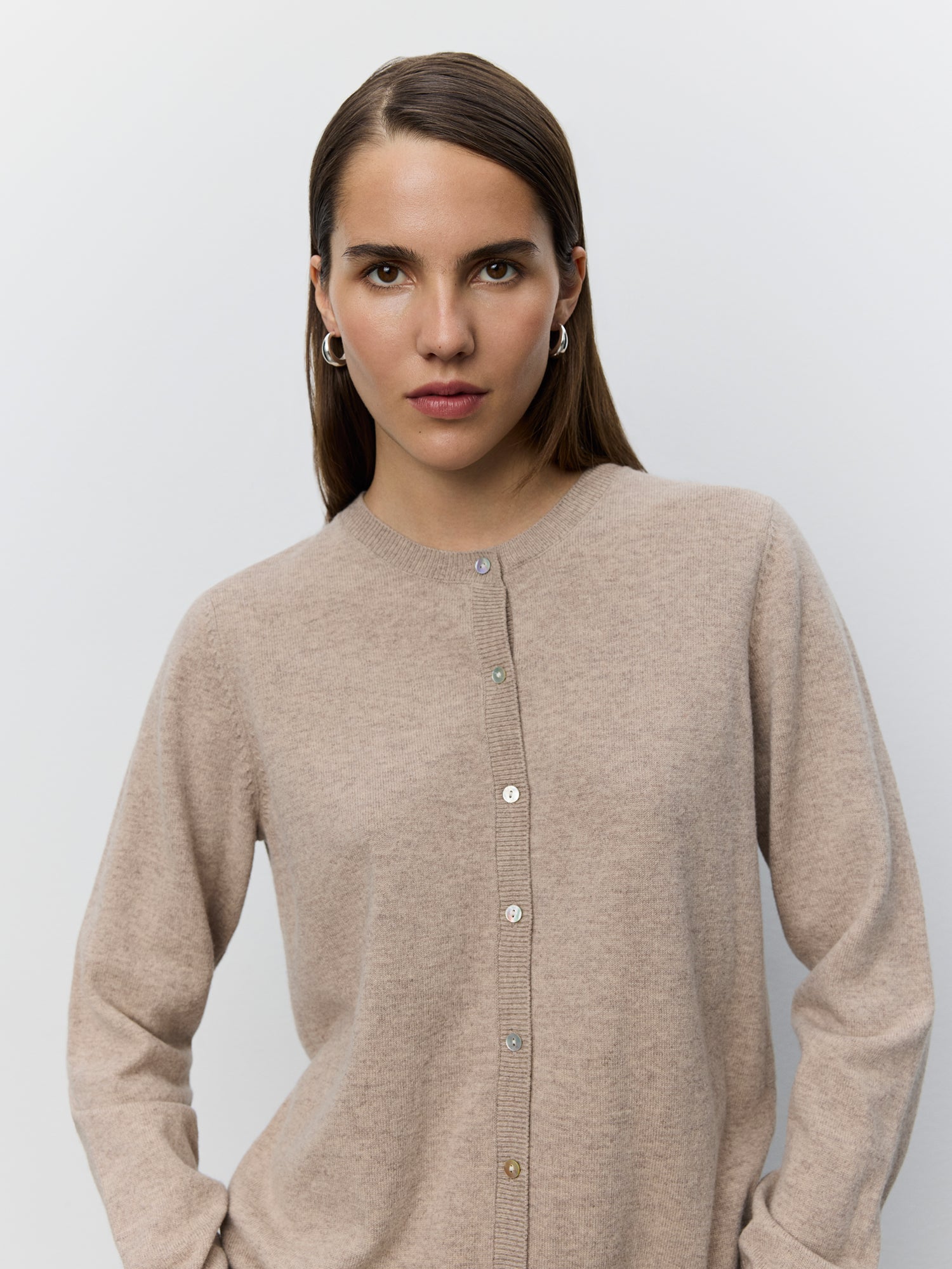 Sofie Schnoor WOMEN CISSESW CARDIGAN Cardigan 7071 Brown melange