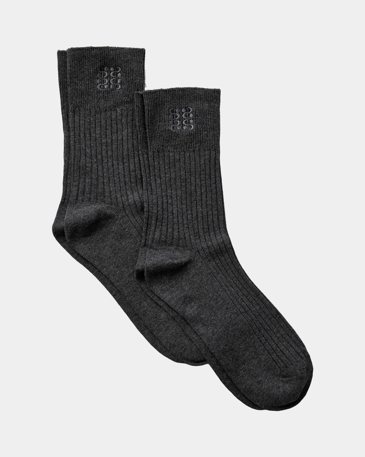 Sofie Schnoor WOMEN FILLIPPASW ANKLE SOCK Strømper 8011 Dark grey melange