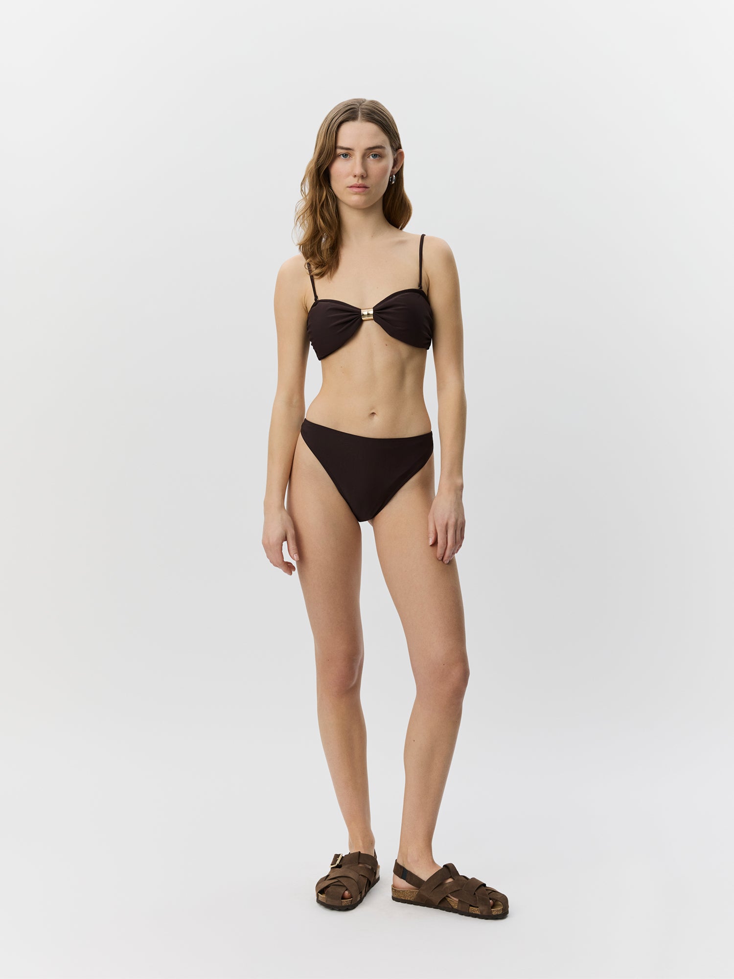 Sofie Schnoor WOMEN GISELASW BIKINI MED GULD SPÆNDE Bikini 7162 Intense Brown
