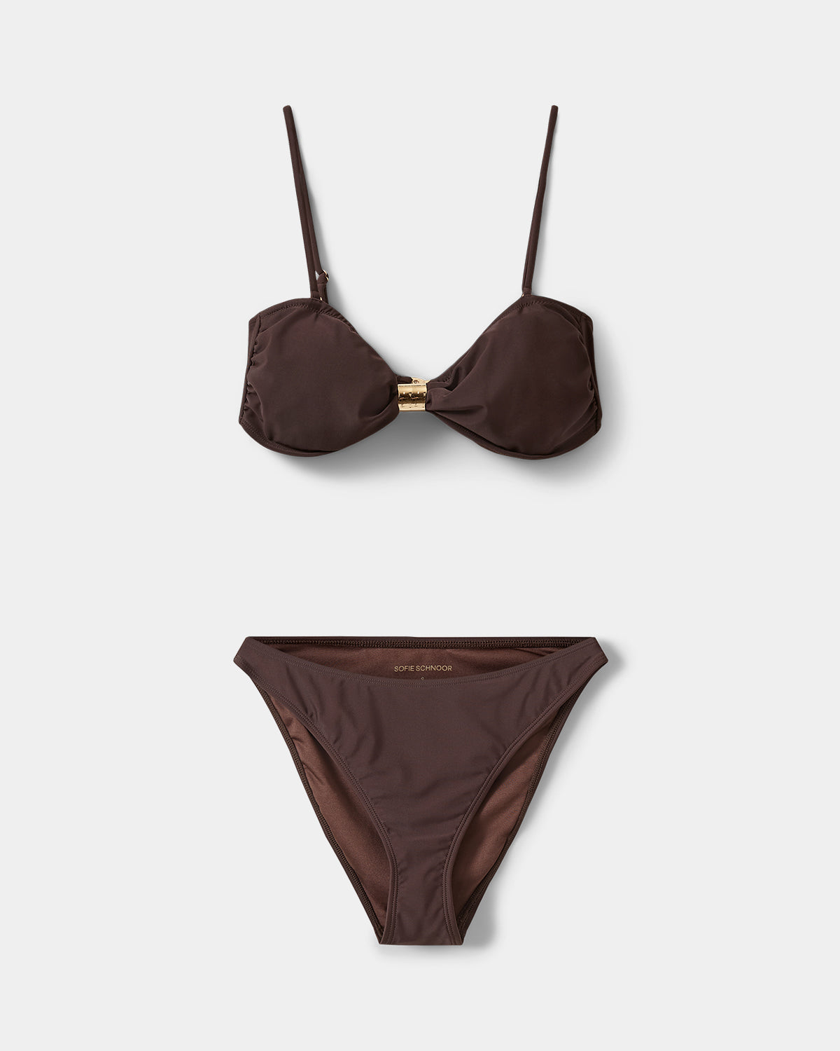 Sofie Schnoor WOMEN GISELASW BIKINI MED GULD SPÆNDE Bikini 7162 Intense Brown