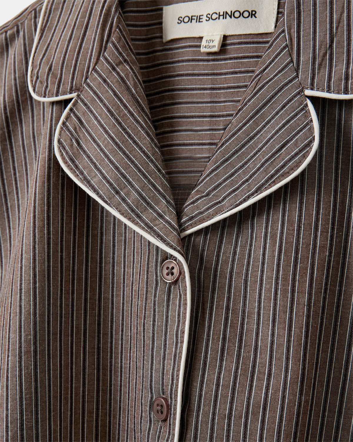 Sofie Schnoor YOUNG IMANASY SKJORTE Skjorte 7113 Brown Striped