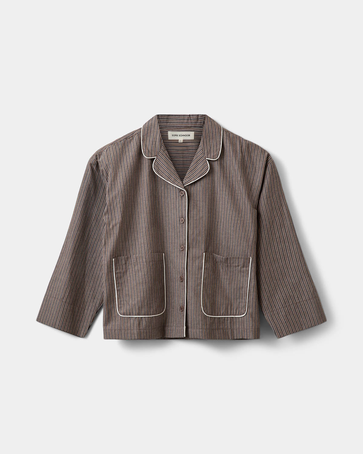 Sofie Schnoor YOUNG IMANASY SKJORTE Skjorte 7113 Brown Striped