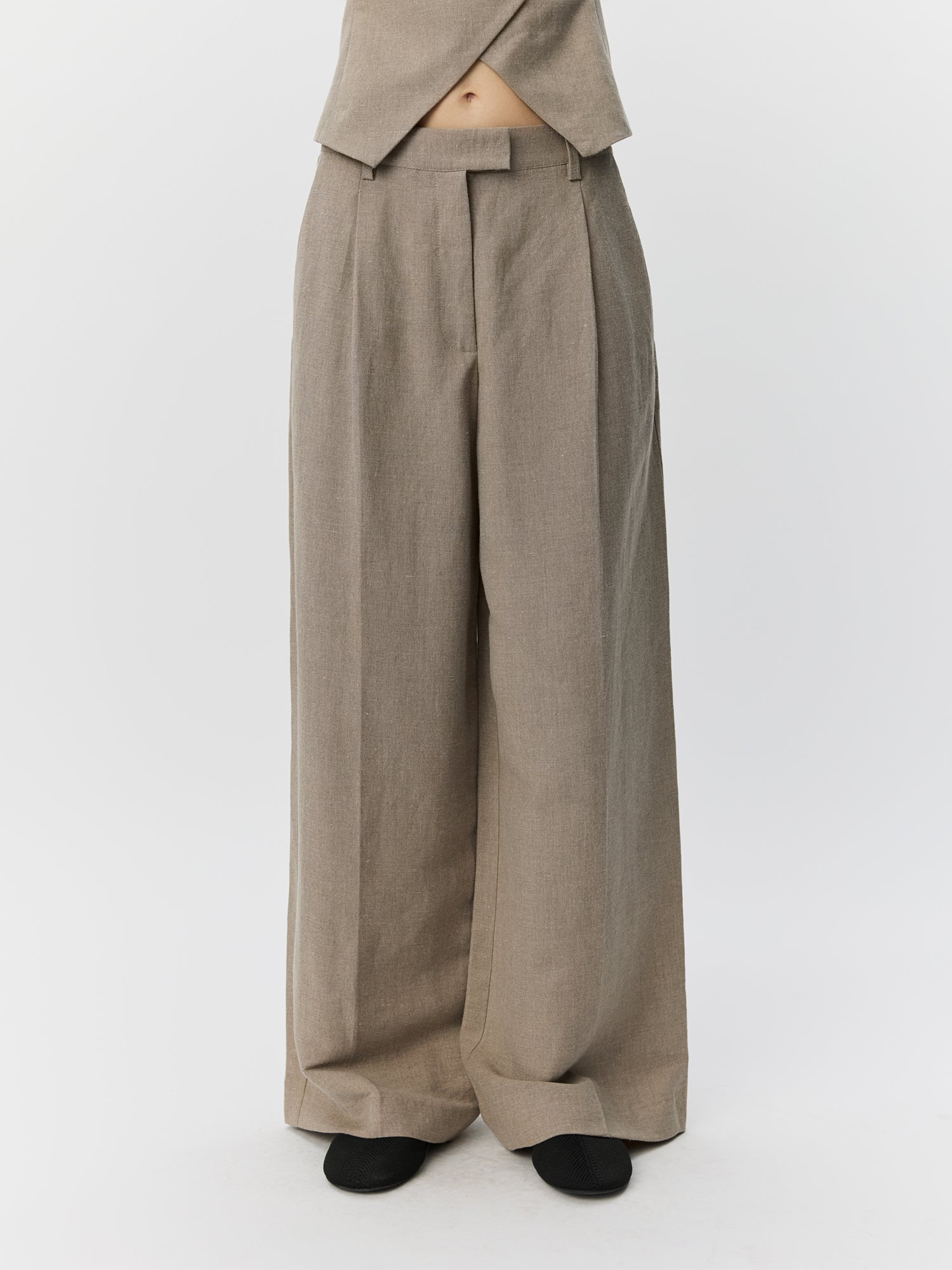 Sofie Schnoor WOMEN IZRASW HØR MIX BUKS Buks 7042 Dark sand