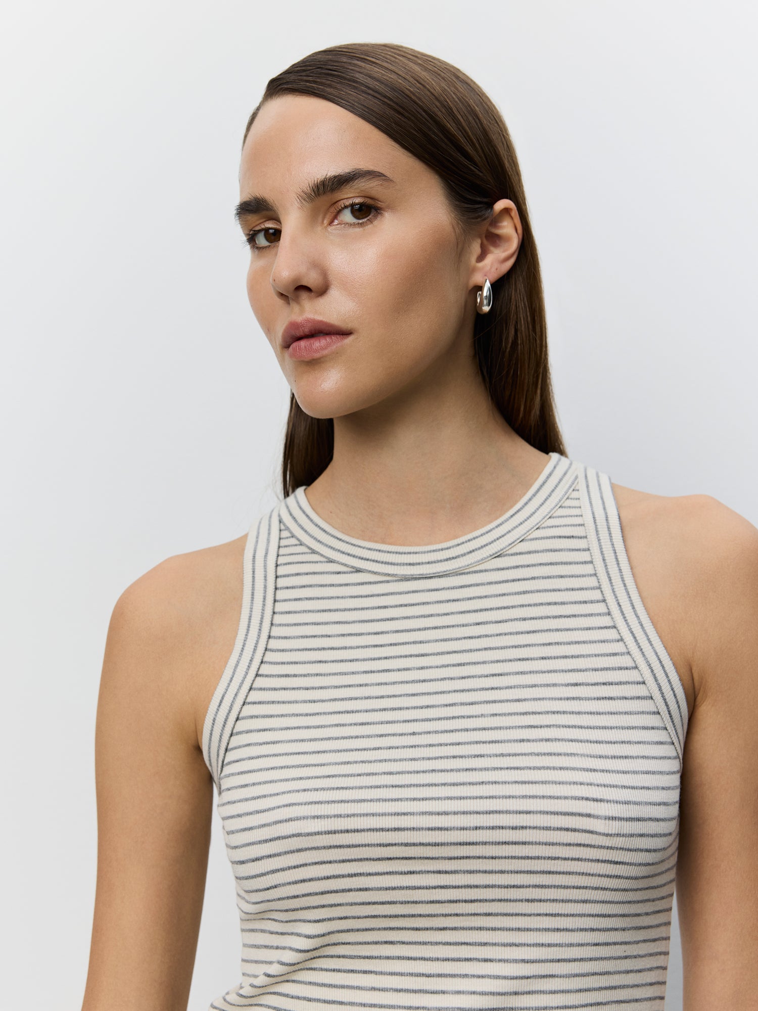 Sofie Schnoor WOMEN JULLIESW STRIBE TOP Top 8048 Grey Striped