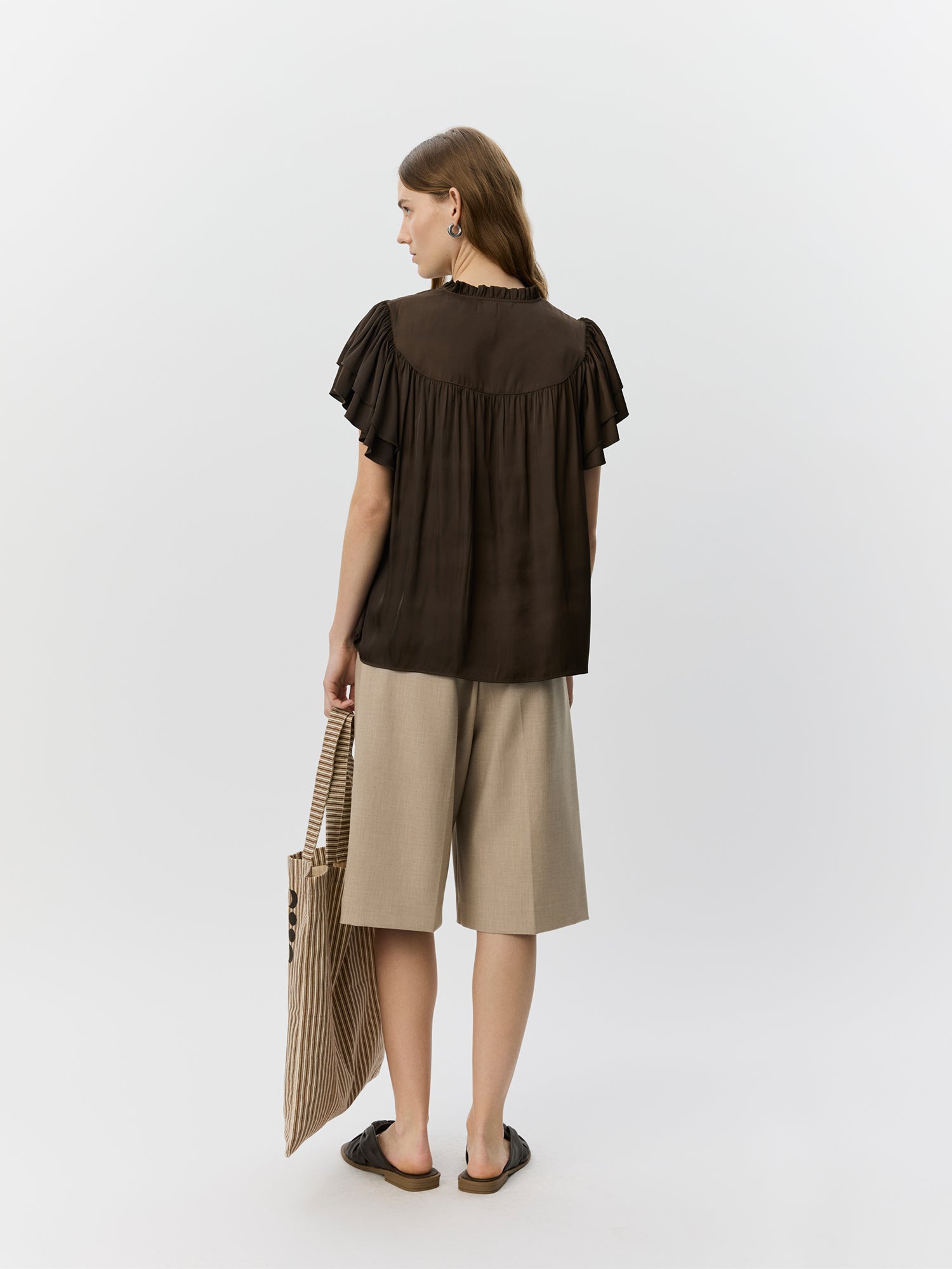Sofie Schnoor WOMEN LALILASW FRYNSE TOP Top 7162 Intense Brown