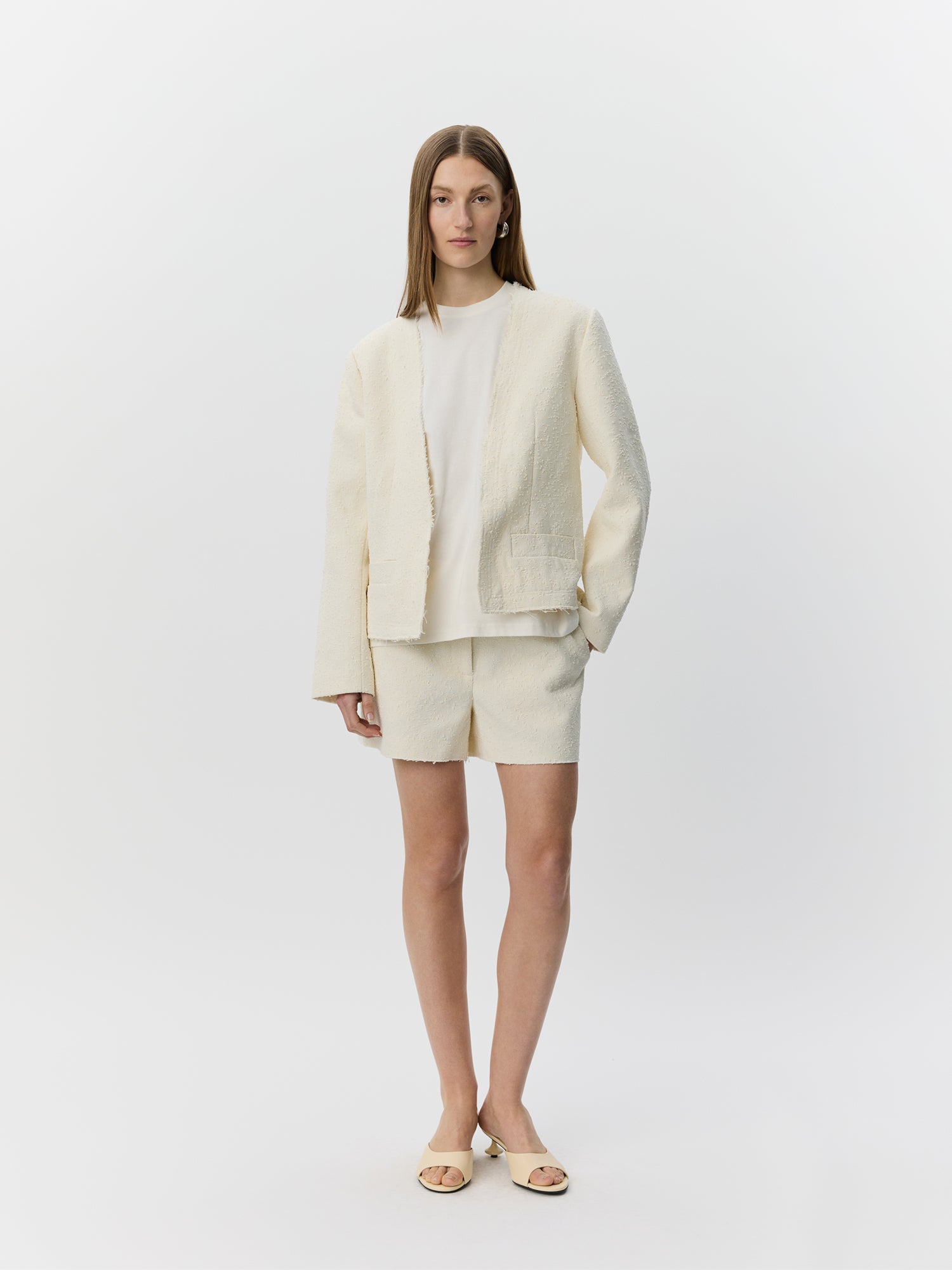 Sofie Schnoor WOMEN LANASW BOUCLE BLAZER Blazer 0101 Off white
