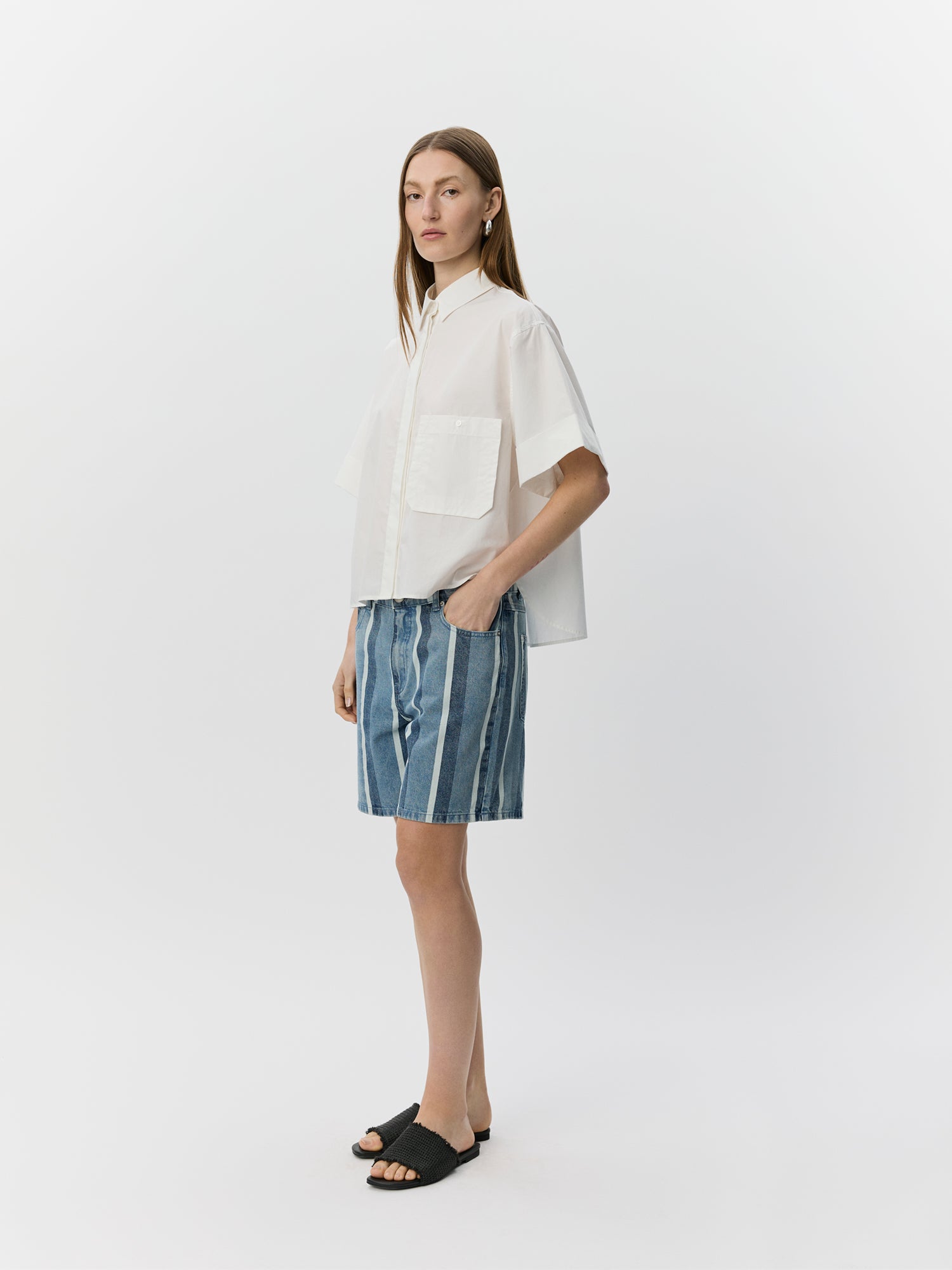 Sofie Schnoor WOMEN LEANASW KORTÆRMET SKJORTE Skjorte 0141 White Alyssum