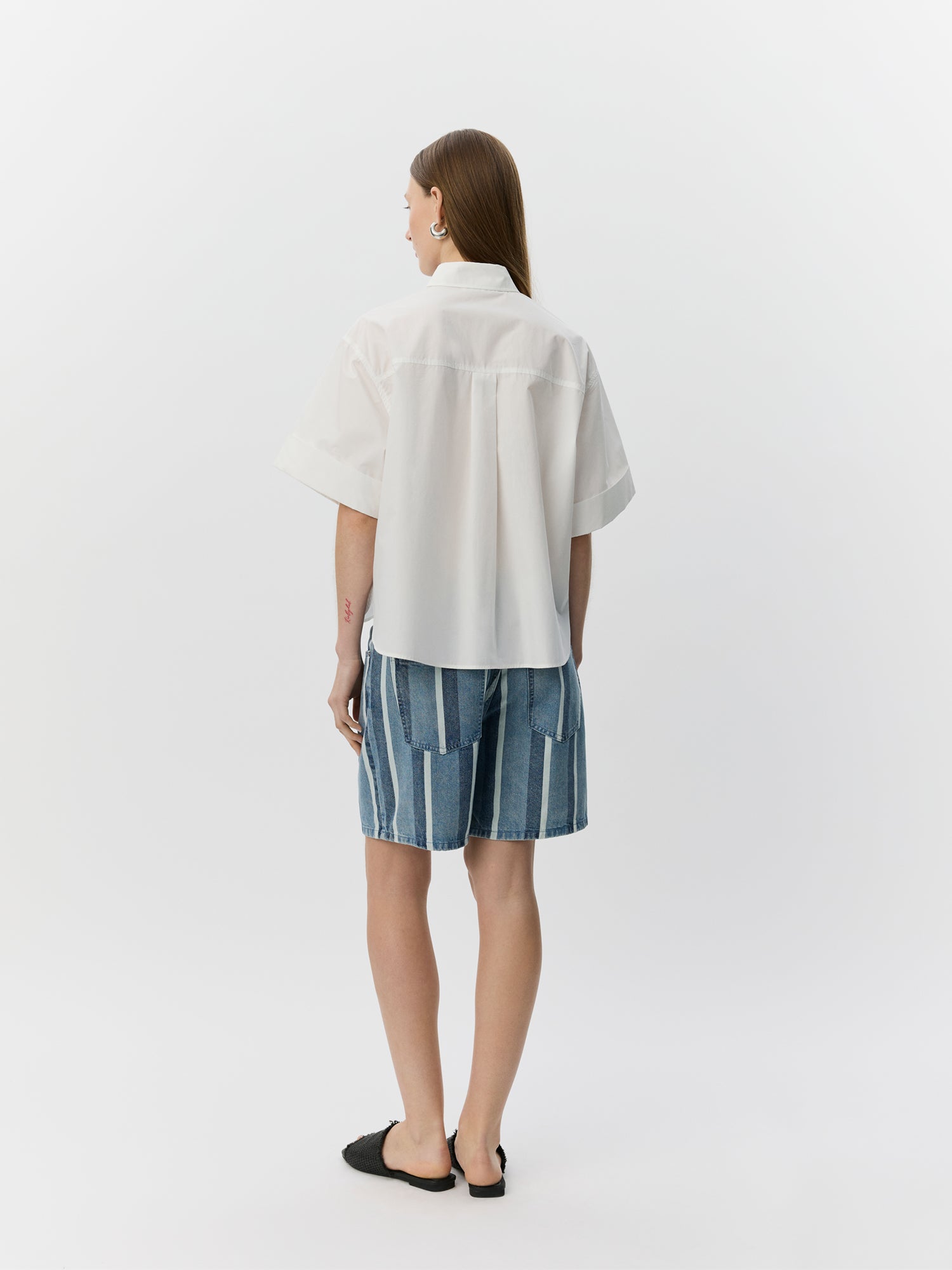 Sofie Schnoor WOMEN LEANASW KORTÆRMET SKJORTE Skjorte 0141 White Alyssum