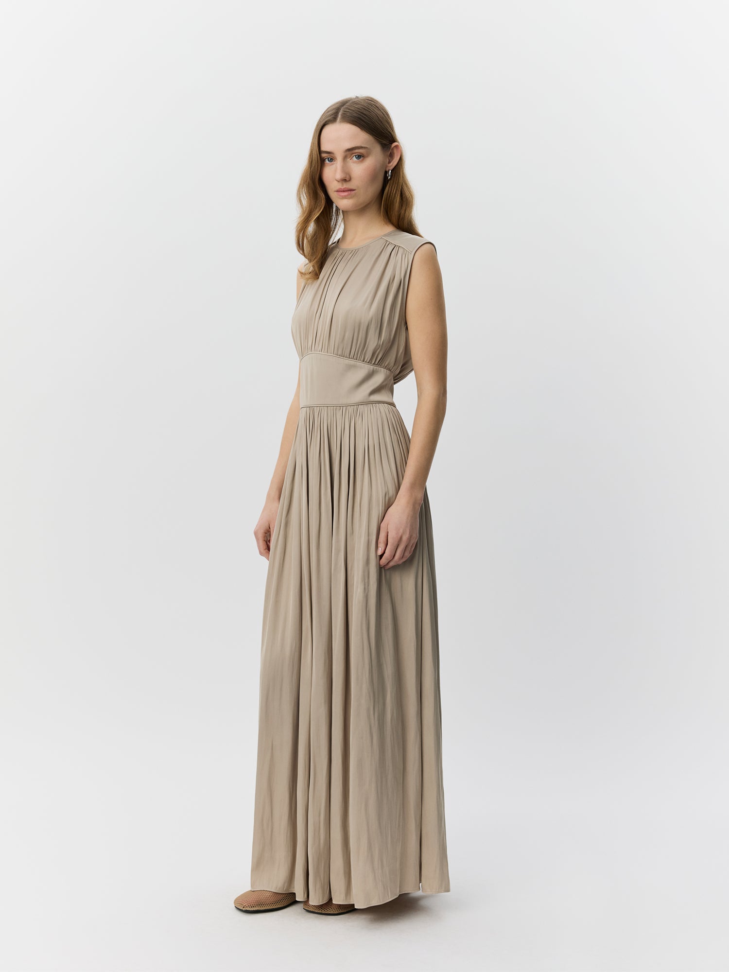 Sofie Schnoor WOMEN LINSW MAXI KJOLE Kjole 8058 Feather Gray