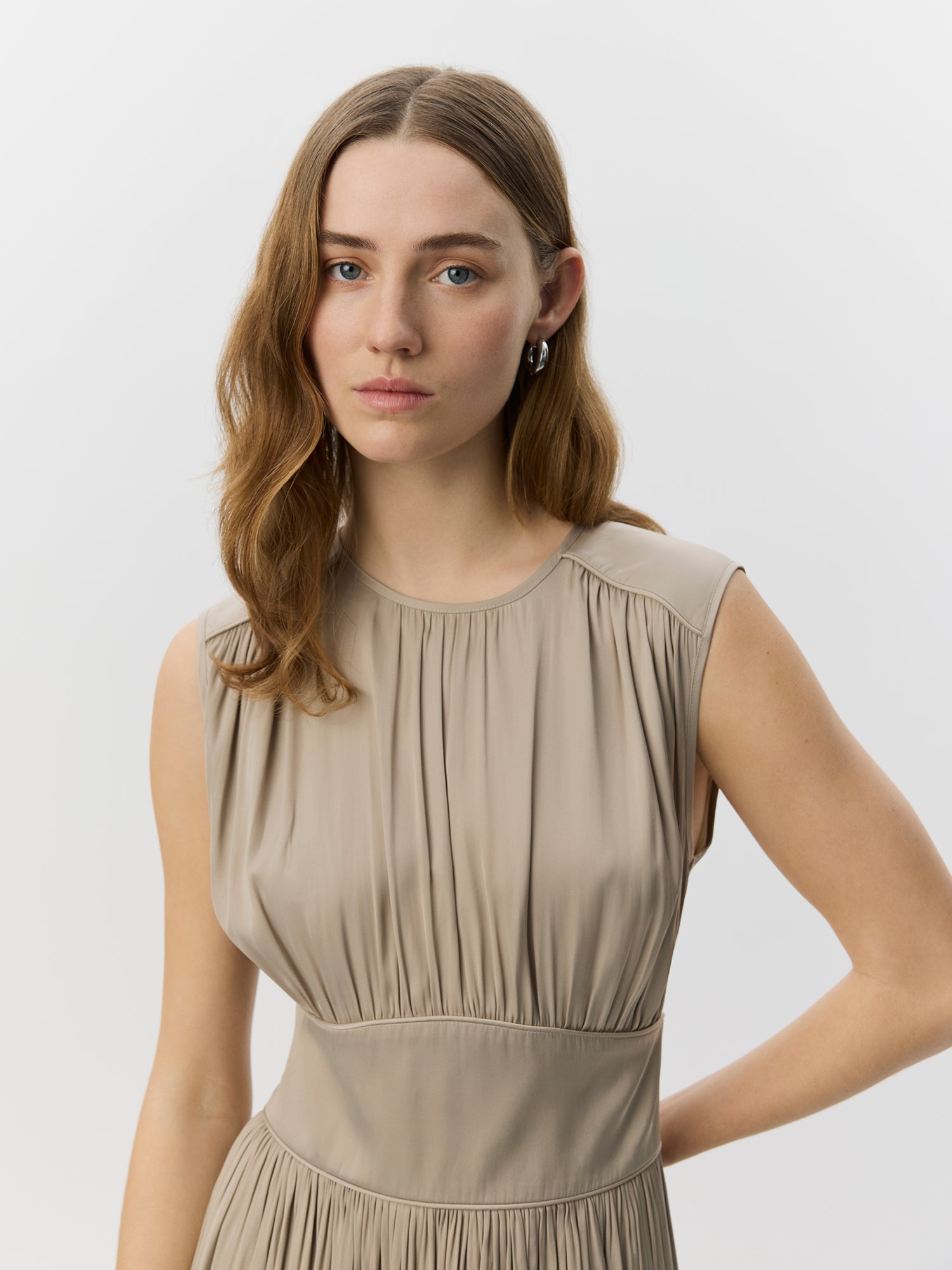 Sofie Schnoor WOMEN LINSW MAXI KJOLE Kjole 8058 Feather Gray