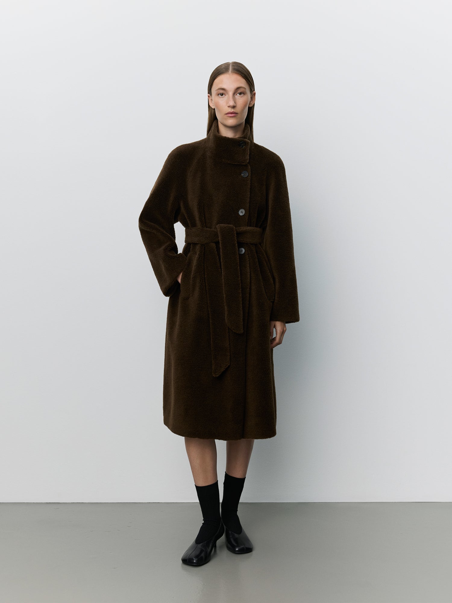 Sofie Schnoor WOMEN MARGITSW FRAKKE I ULD Jakke 7025 Dark brown