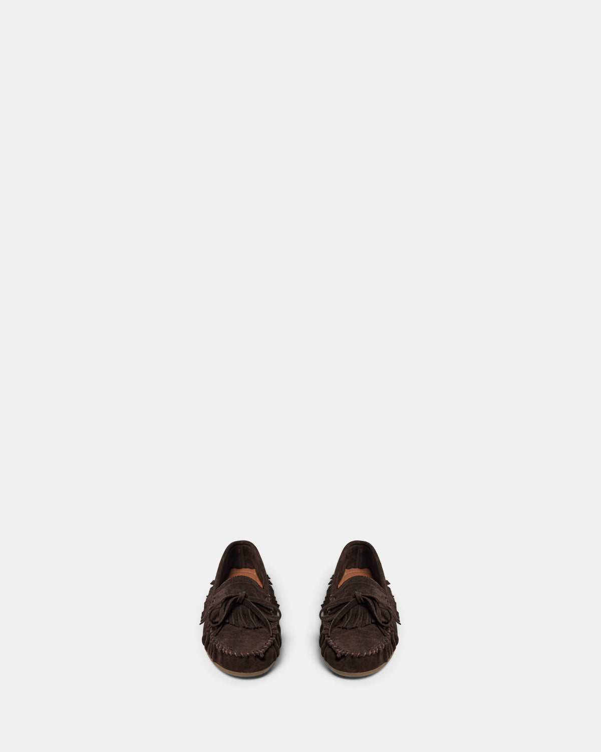 Sofie Schnoor WOMEN MARGRITSW SKO MED FRYNSER Moccasin 7080 Dark brown