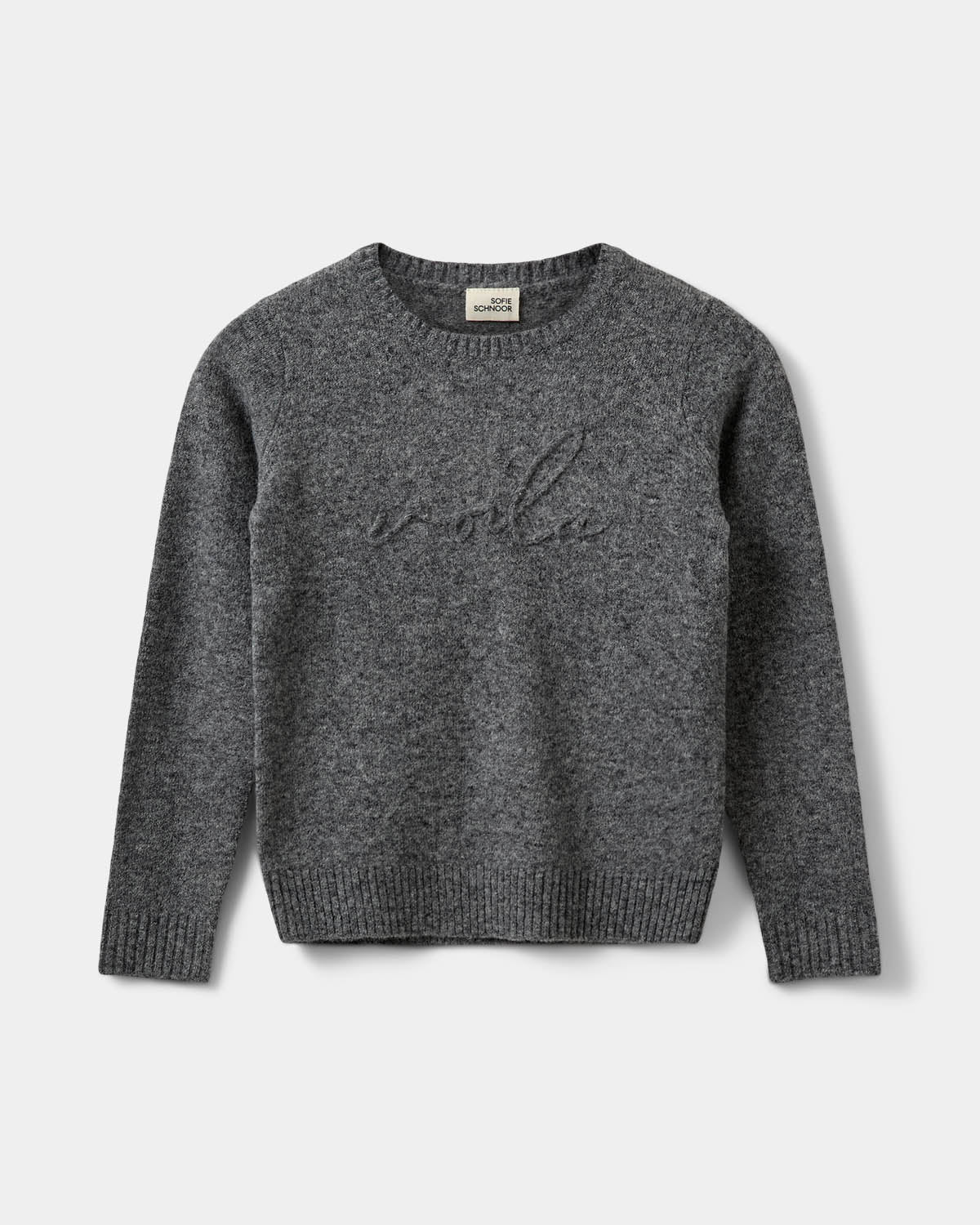 Sofie Schnoor YOUNG MINNIKSY STRIK Strik 8011 Dark grey melange