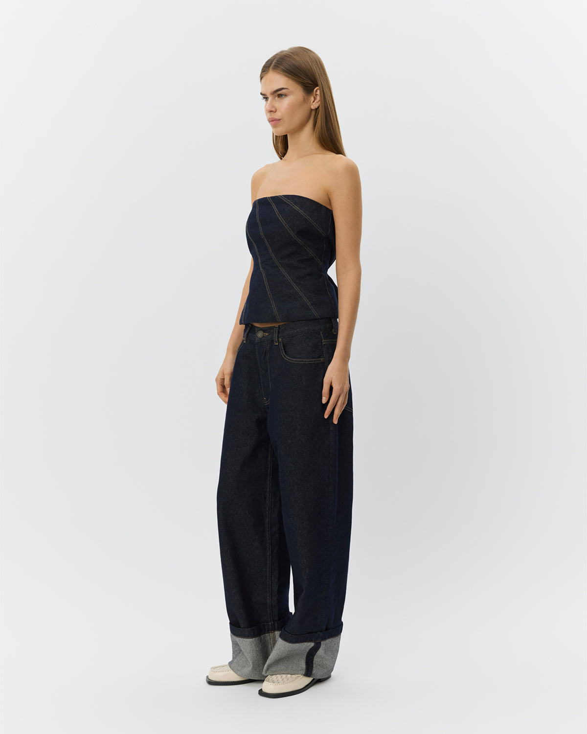 Sofie Schnoor WOMEN MISHASW RÅ DENIM JEANS Jeans 5090 Dark denim blue