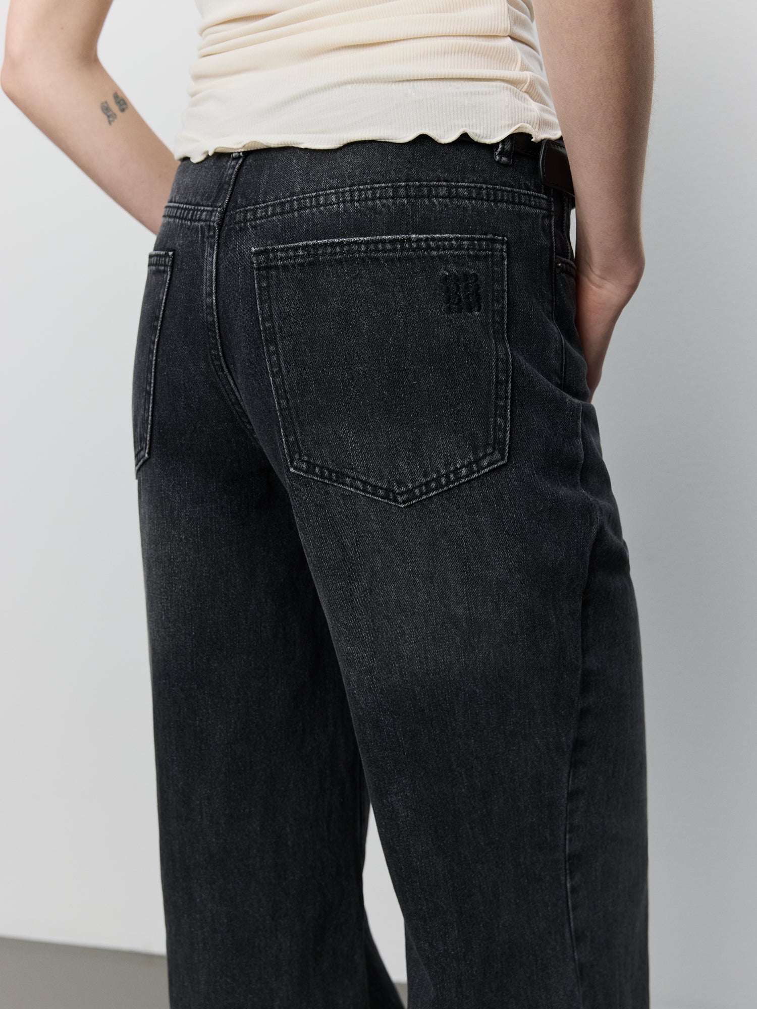 Sofie Schnoor WOMEN NAPOLISW HØJTALJEDE JEANS Jeans 1015 Washed black
