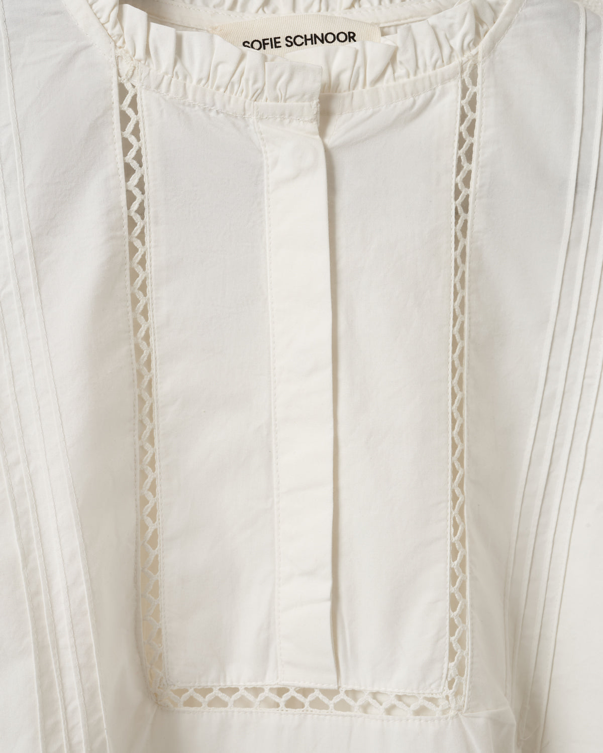 Sofie Schnoor WOMEN OTANIASW FRILL BOMULDSKJOLE Kjole 0141 White Alyssum