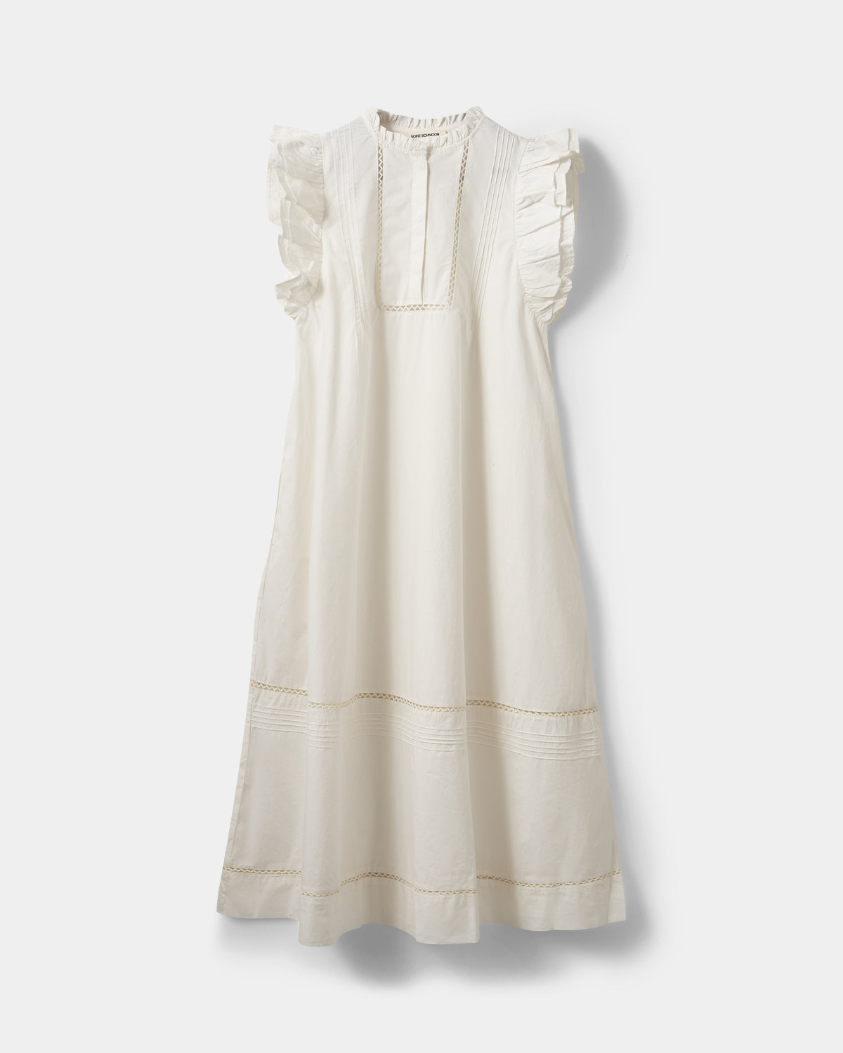 Sofie Schnoor WOMEN OTANIASW FRILL BOMULDSKJOLE Kjole 0141 White Alyssum
