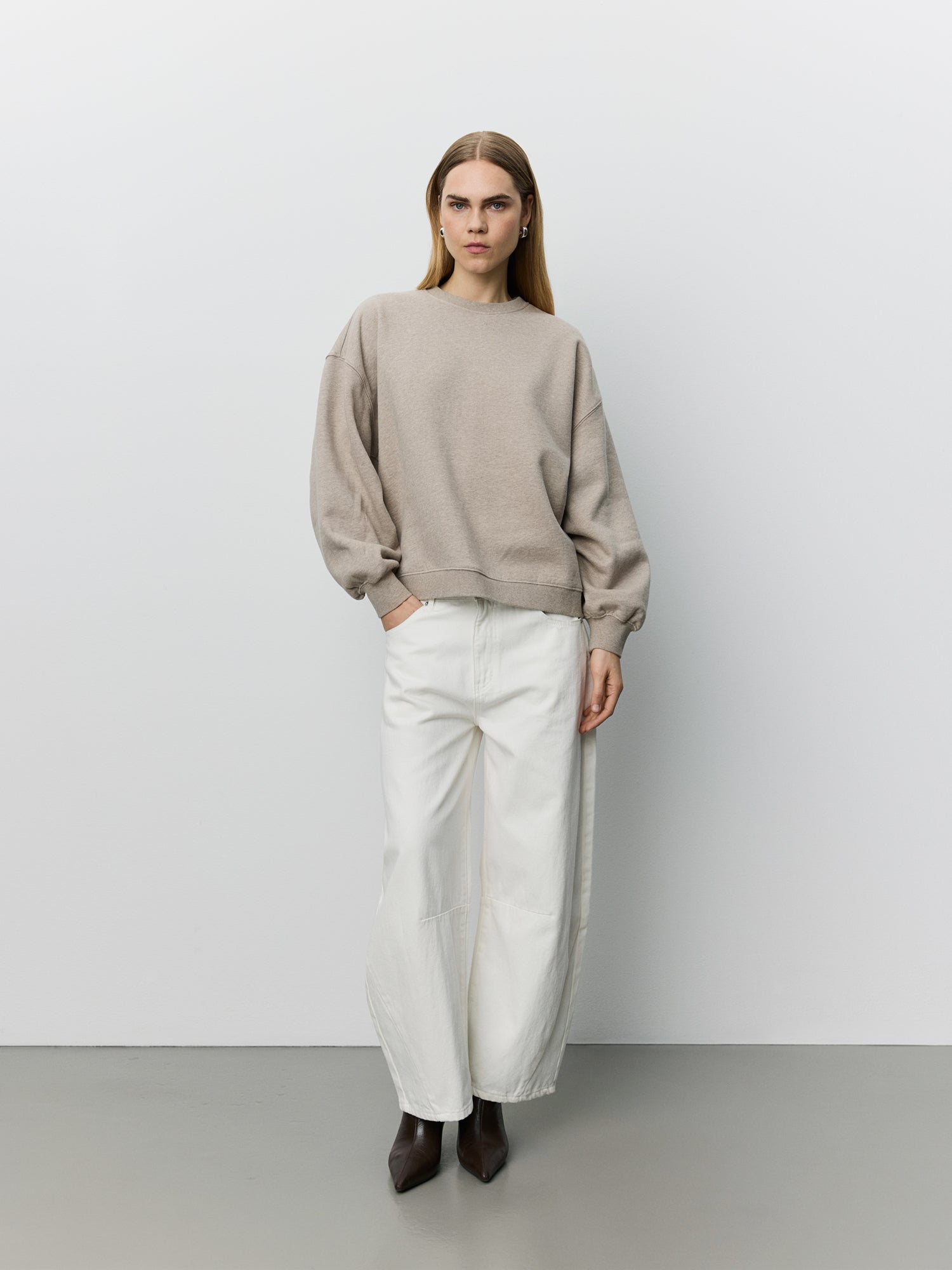 Sofie Schnoor WOMEN OTILASW SWEATSHIRT Sweatshirt 7055 Light brown