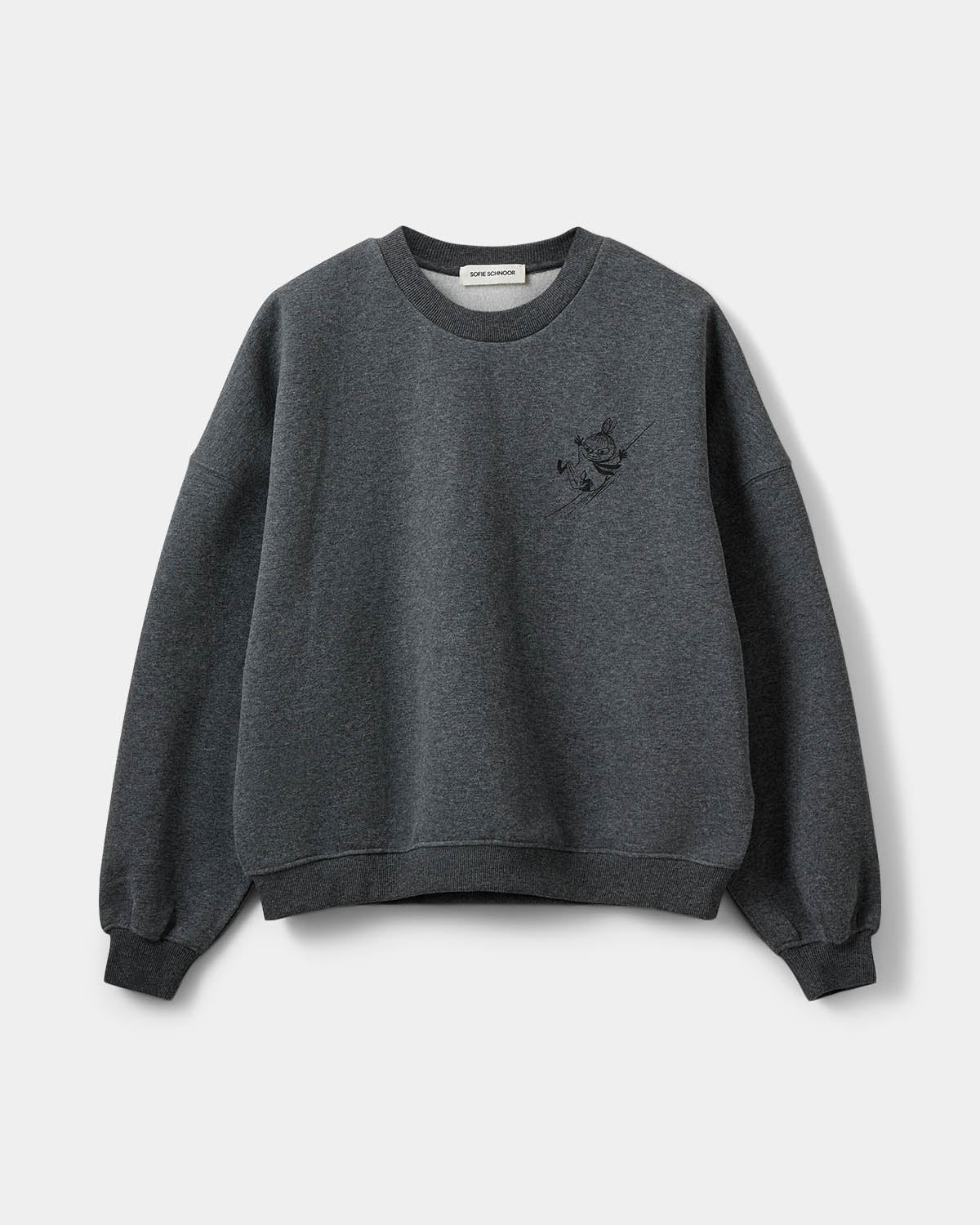 Sofie Schnoor WOMEN PAROSSW MOOMIN SWEATSHIRT Sweatshirt 8011 Dark grey melange