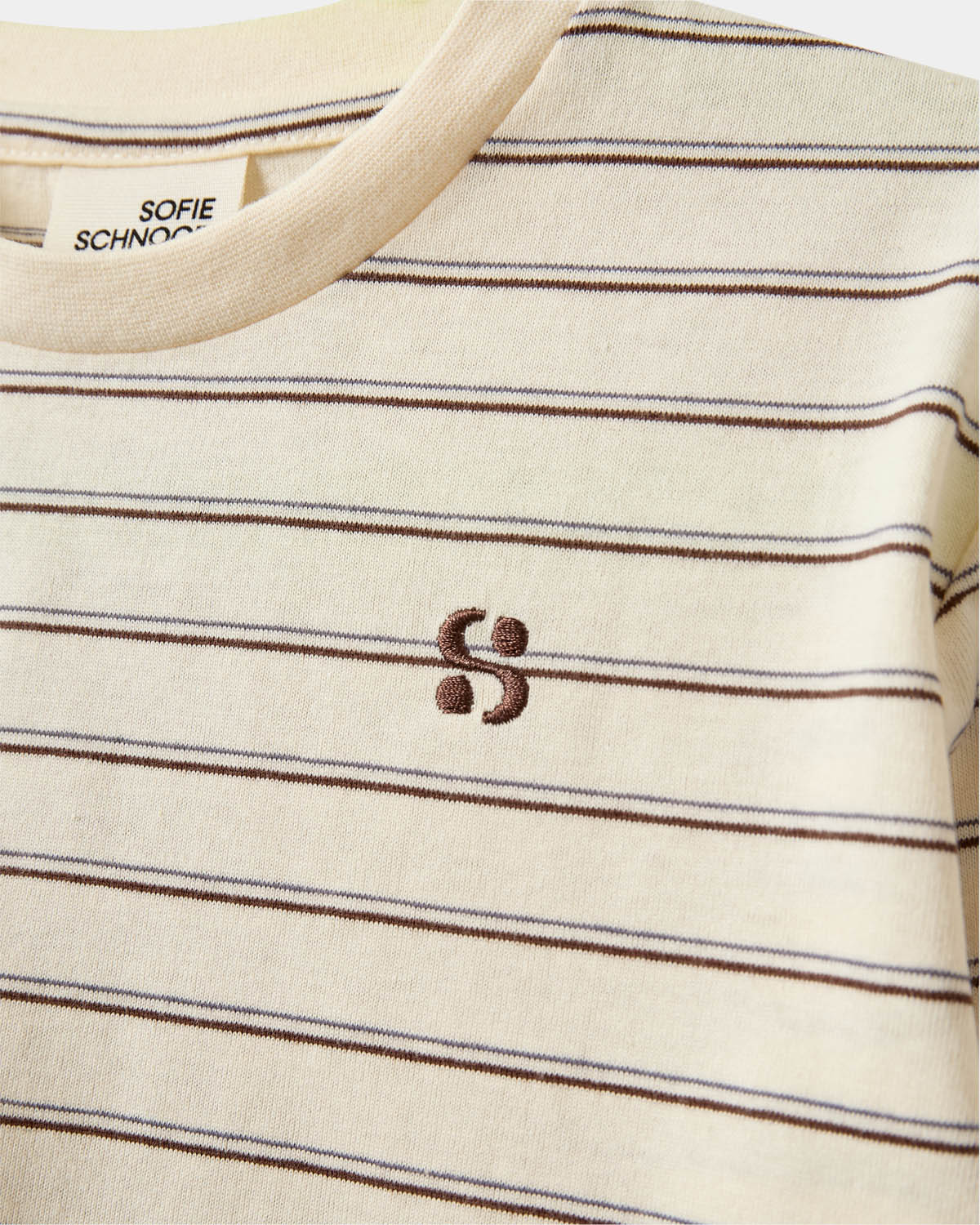 Sofie Schnoor KIDS PENILLAKB LANG ÆRMET T-SHIRT T-shirt lang ærmet 0140 Off White Striped