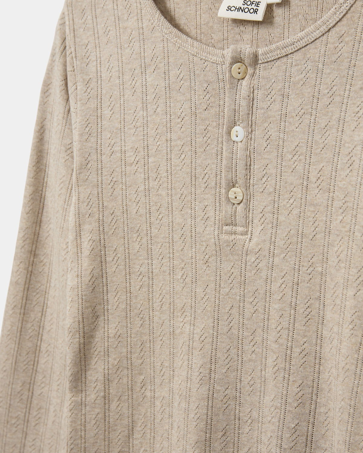Sofie Schnoor YOUNG PETRICIASY T-SHIRT T-shirt lang ærmet 7015 Beige