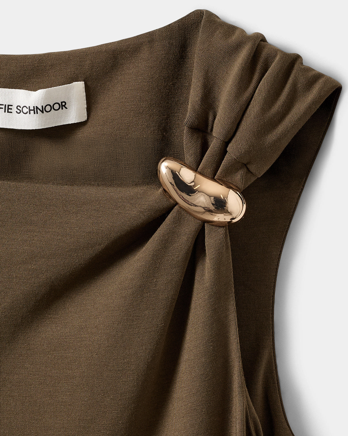 Sofie Schnoor WOMEN RAGNISW JERSEY MAXI KJOLE Kjole 3097 Olive Brown