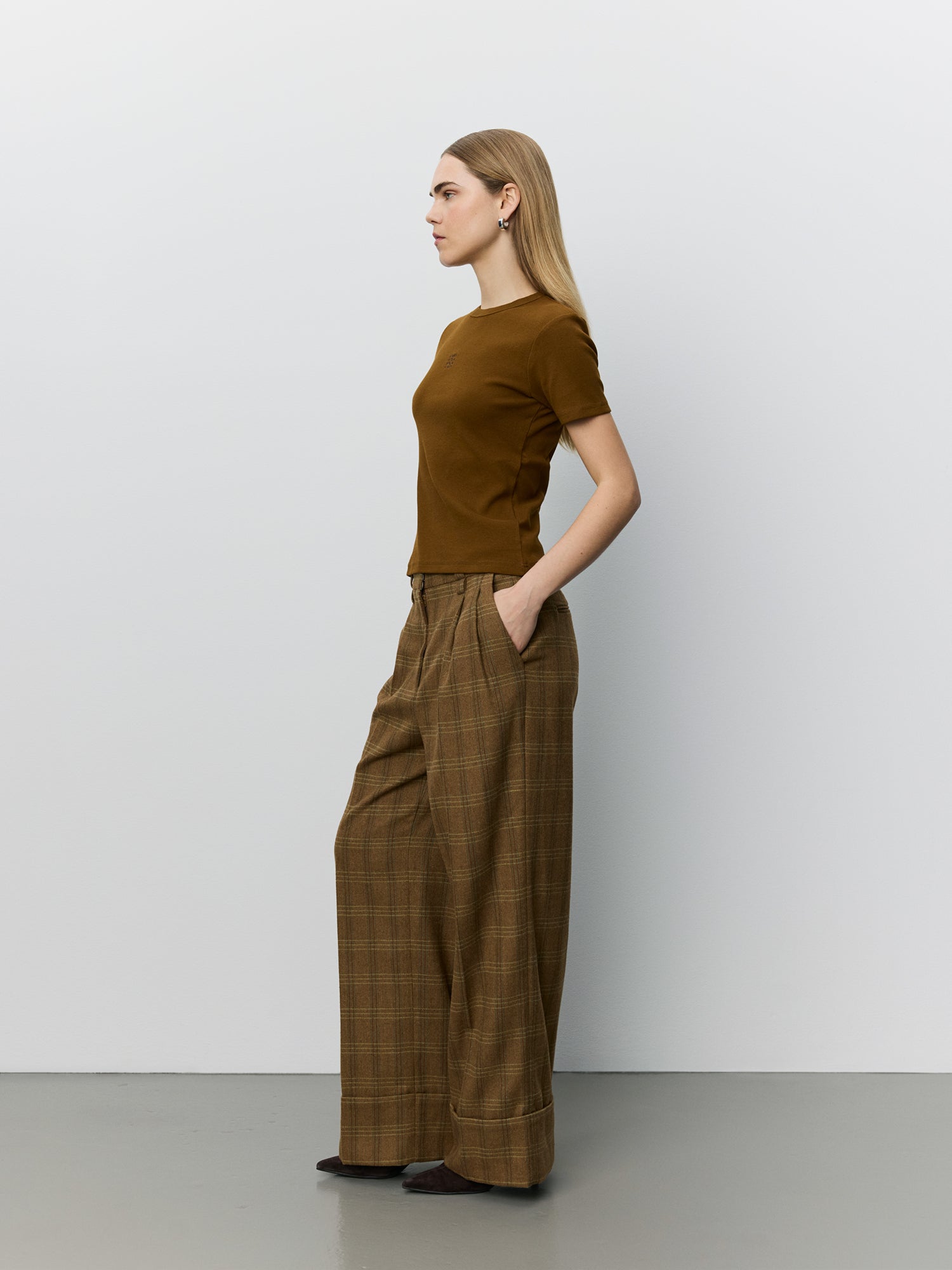 Sofie Schnoor WOMEN ROSANASW BUKSER Buks 9143 Maple Brown Check
