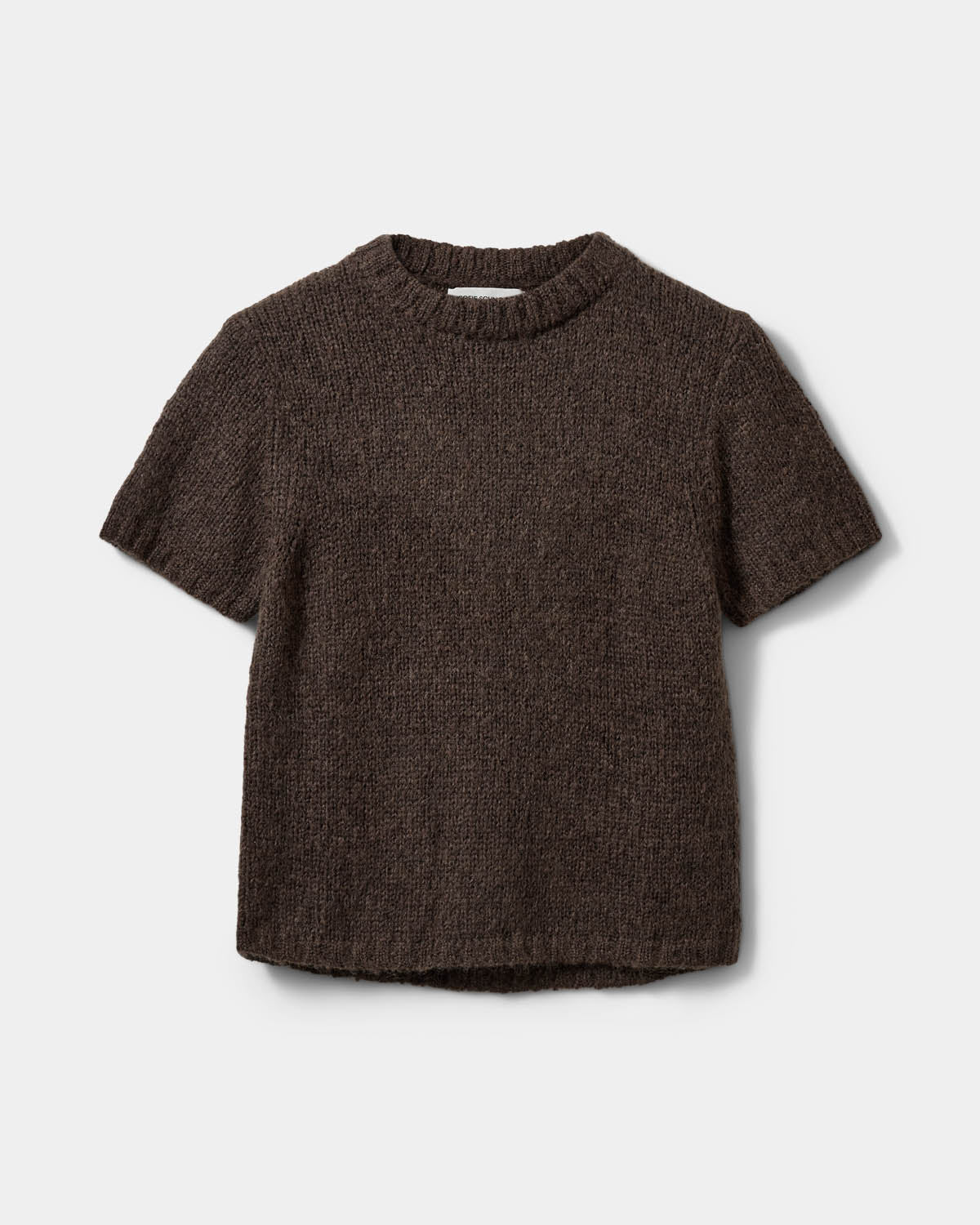 Sofie Schnoor WOMEN SAGASW KORTÆRMET STRIK SWEATER Strik 7025 Dark brown