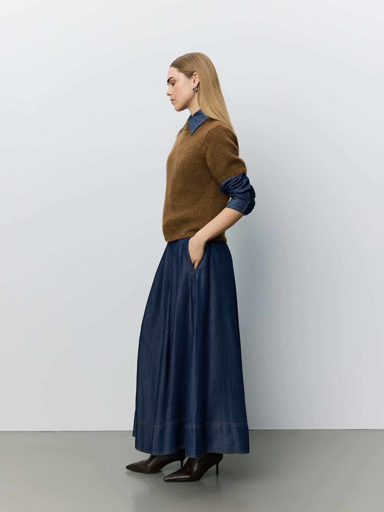 Sofie Schnoor WOMEN SAGASW KORTÆRMET STRIK SWEATER Strik 7164 Maple Brown