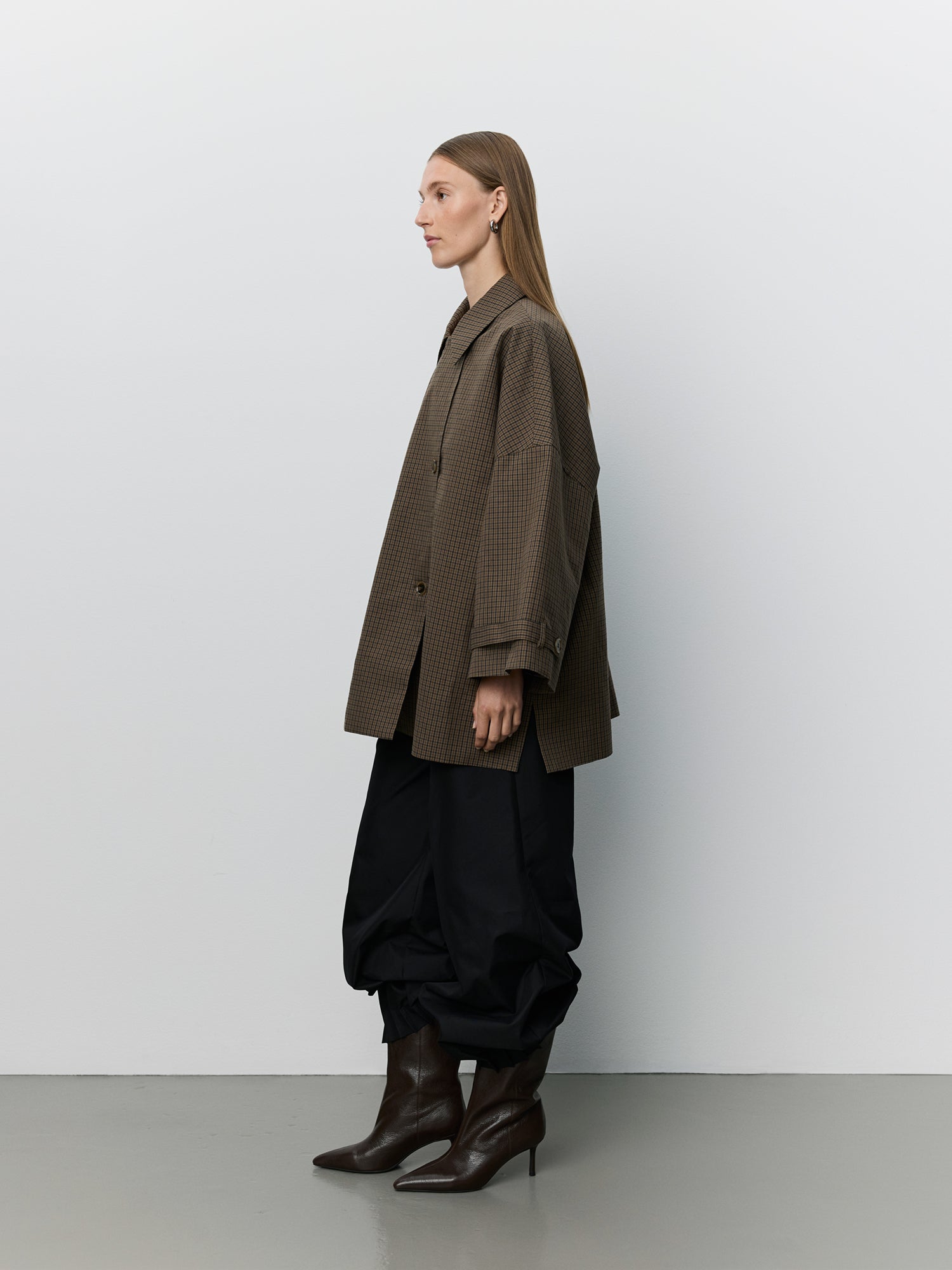 Sofie Schnoor WOMEN SELINASW OVERSIZED FRAKKE Jakke 9007 Brown check