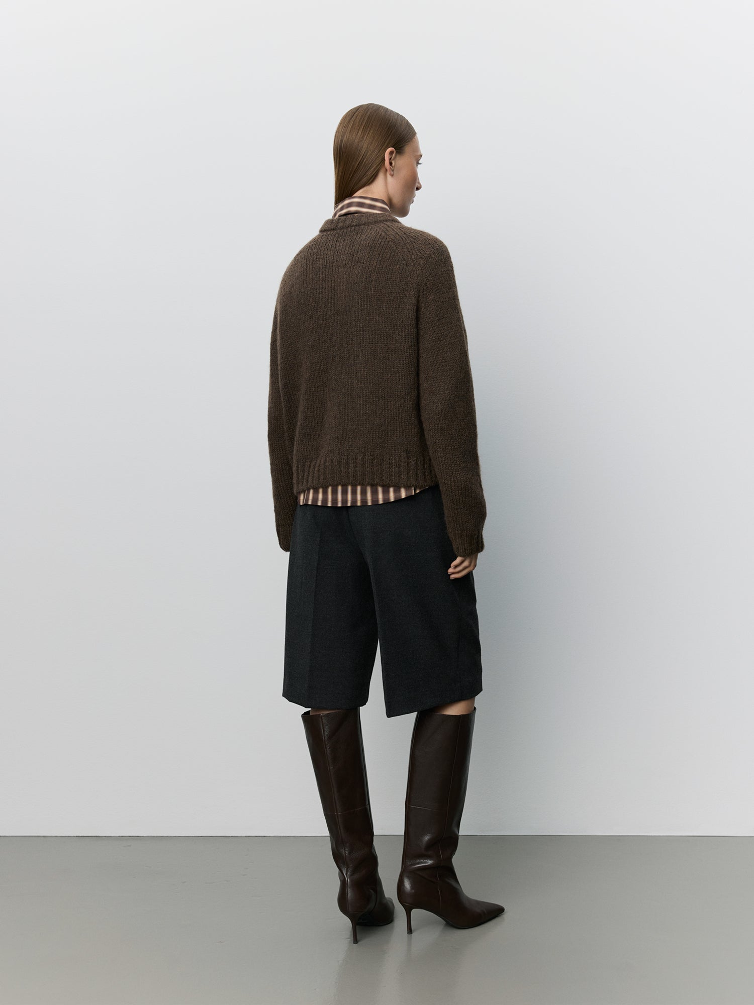 Sofie Schnoor WOMEN SELMASW STRIK CARDIGAN Cardigan 7025 Dark brown