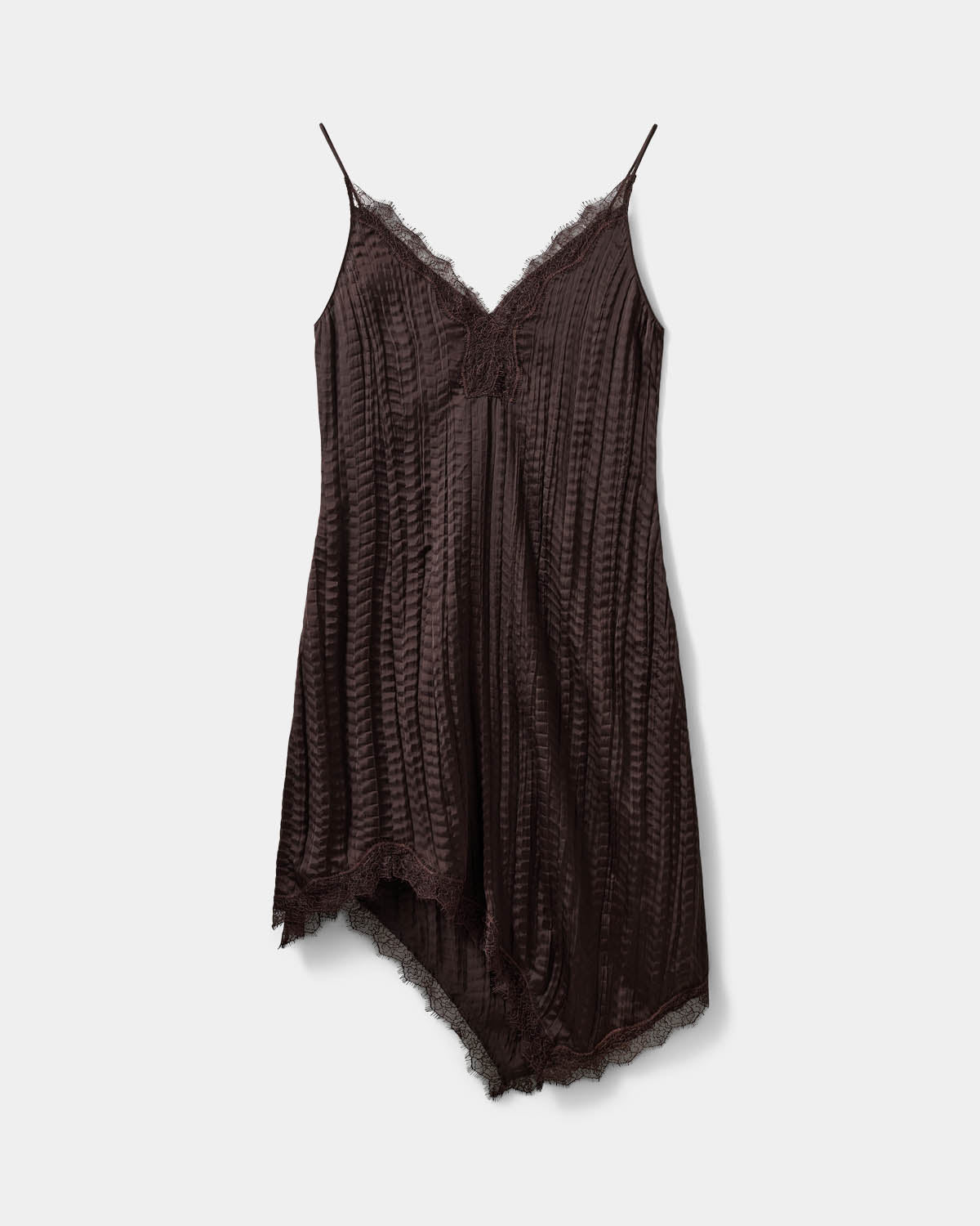 Sofie Schnoor WOMEN WINONASW ASYMMETRISK SLIP KJOLE Kjole 7025 Dark brown
