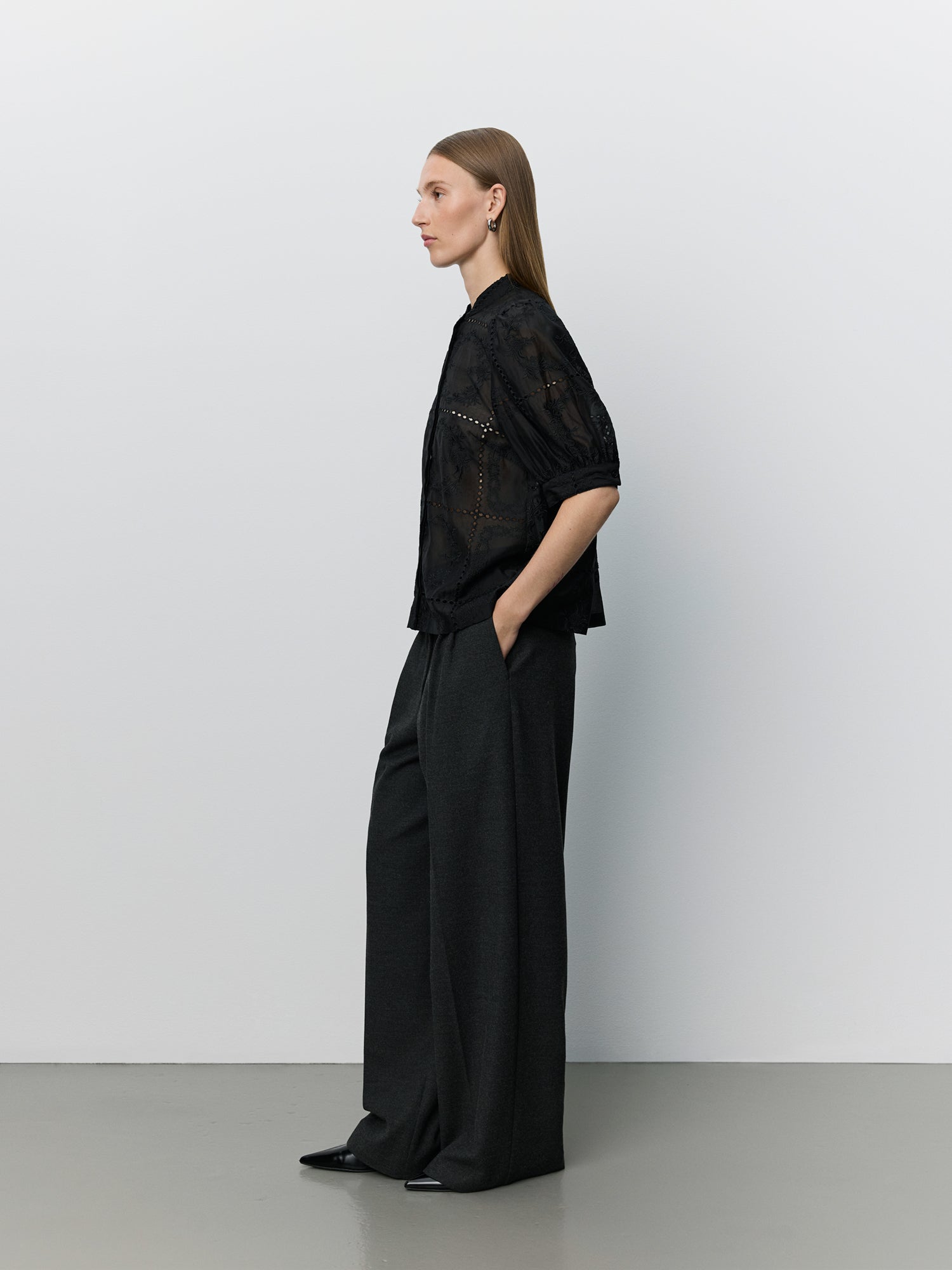 Sofie Schnoor WOMEN ALESSIASW BRODERI SKJORTE Skjorte 1000 Black