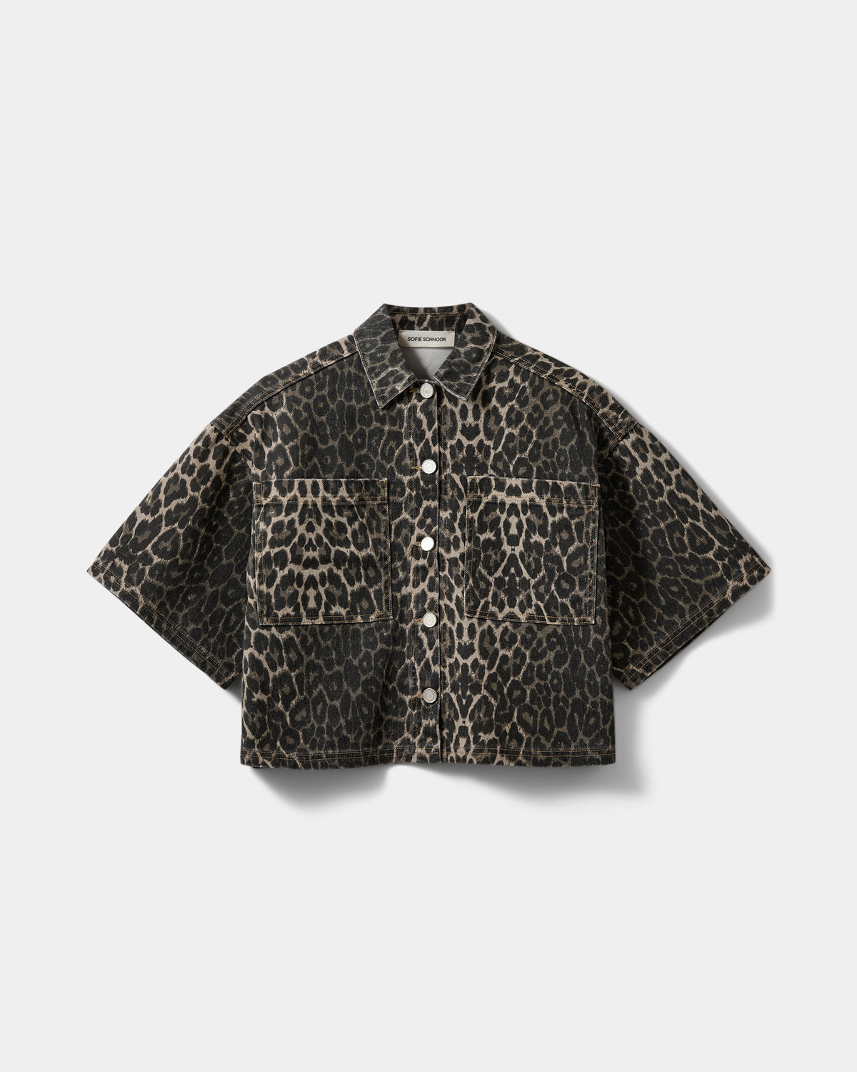 Sofie Schnoor WOMEN ALINESW DENIM SKJORTE Skjorte 9086 Light brown leopard