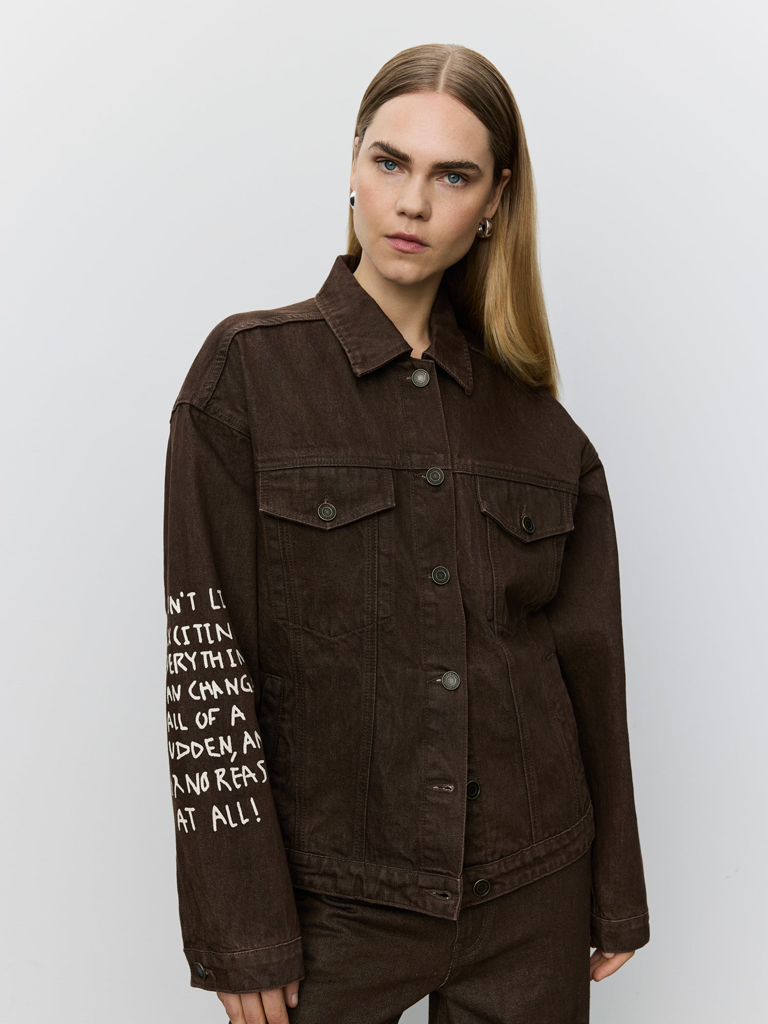 Sofie Schnoor WOMEN AUDREYSW MOOMIN DENIM JAKKE Jakke 7025 Dark brown