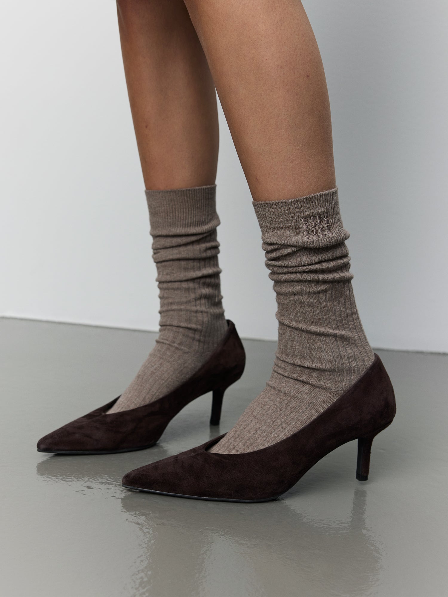 Sofie Schnoor WOMEN BEATHA KNEE SOCK Strømper 7050 Camel Melange