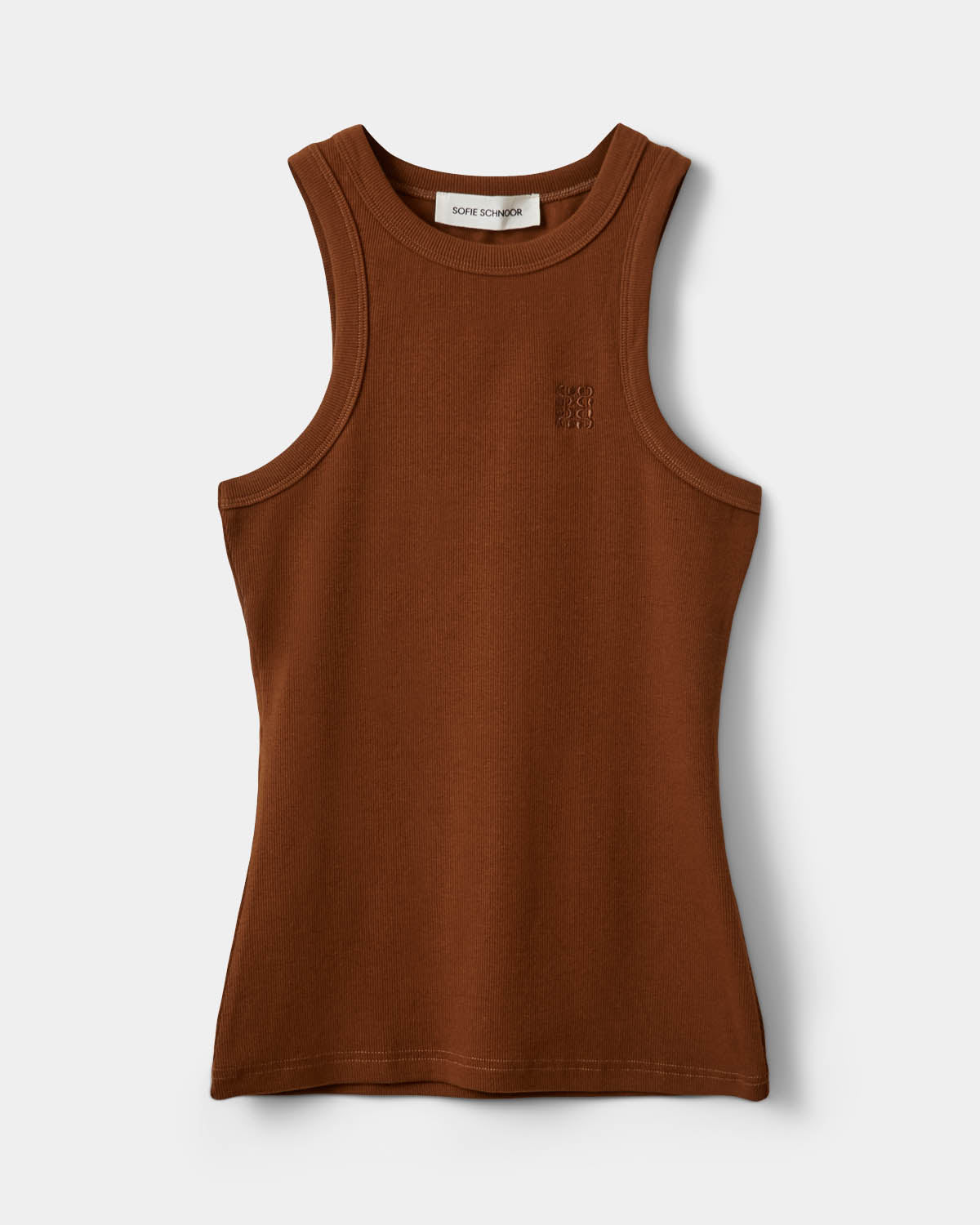 Sofie Schnoor WOMEN BECASW RIB TANK TOP Top 7164 Maple Brown
