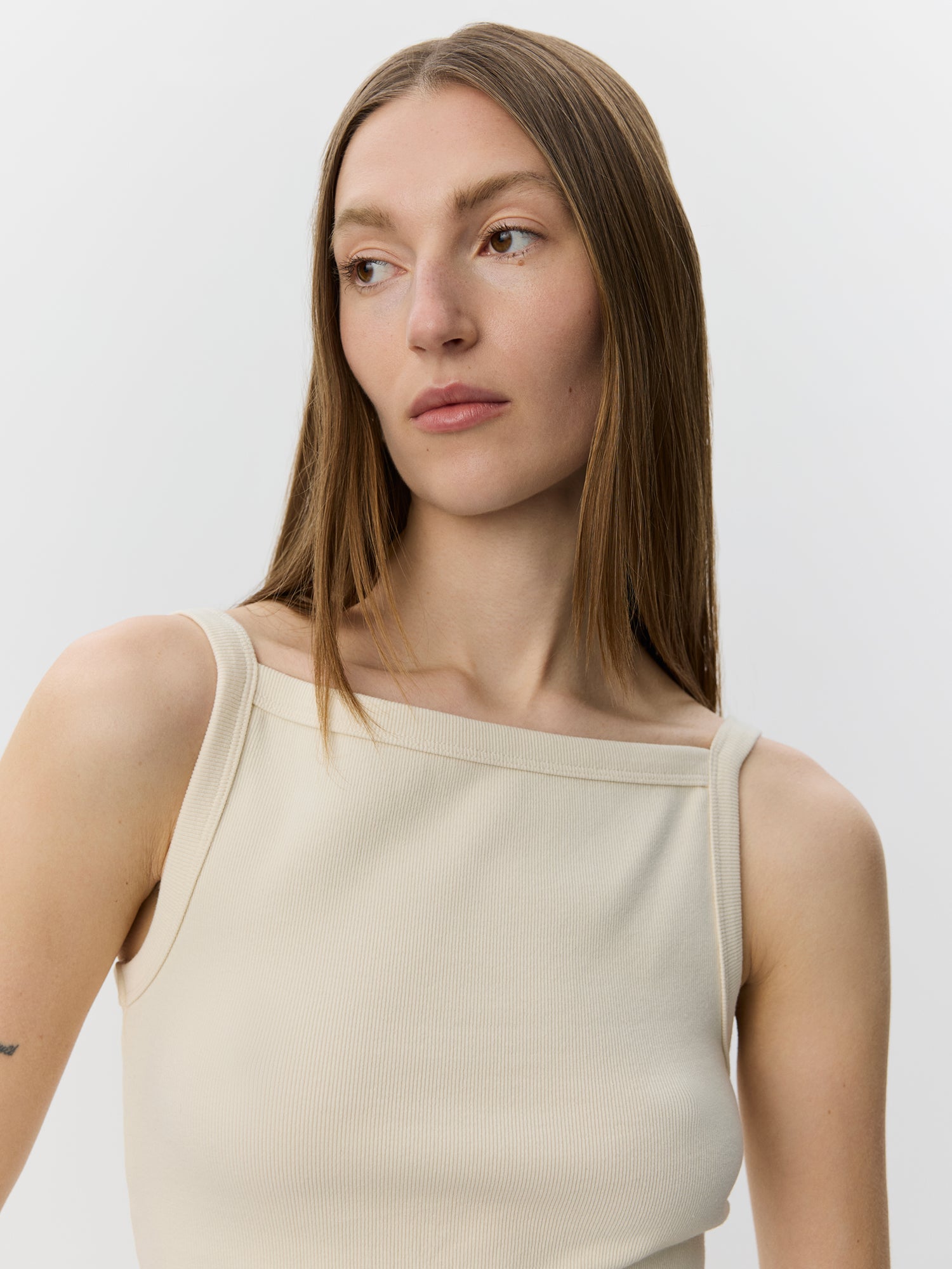 Sofie Schnoor WOMEN BREESW RIB TANK TOP Top 0159 Cream White