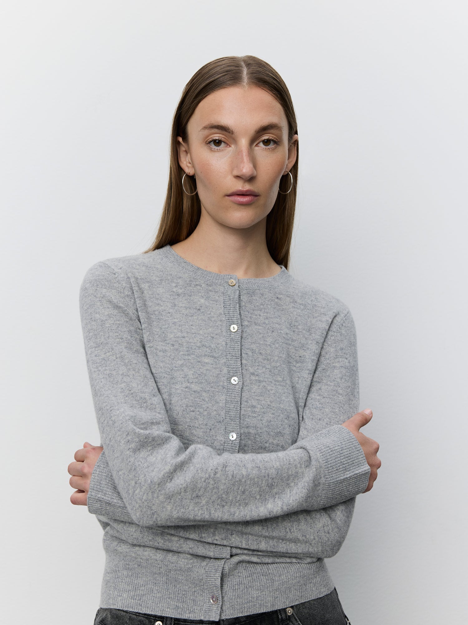 Sofie Schnoor WOMEN CISSESW CARDIGAN Cardigan 8010 Grey melange
