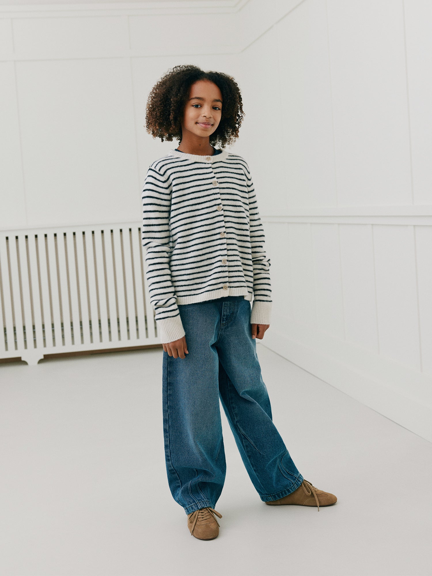 Sofie Schnoor YOUNG CISSESY CARDIGAN Cardigan 0140 Off White Striped