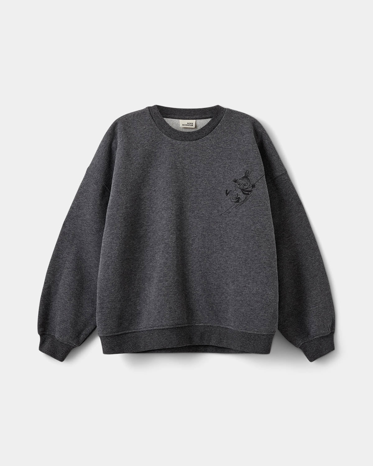 Sofie Schnoor YOUNG ELINSY MOOMIN SWEATSHIRT Sweatshirt 8011 Dark grey melange