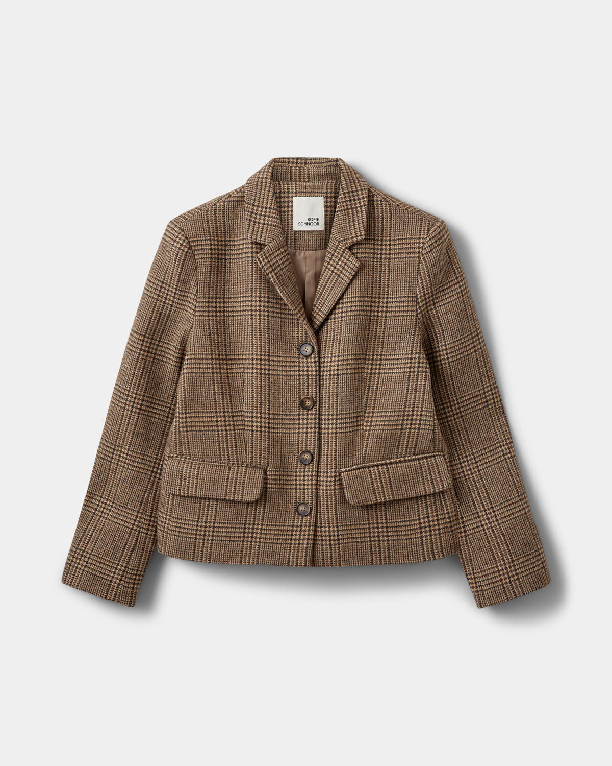 Sofie Schnoor WOMEN ELLYSW KORT BLAZER Blazer 9007 Brown check